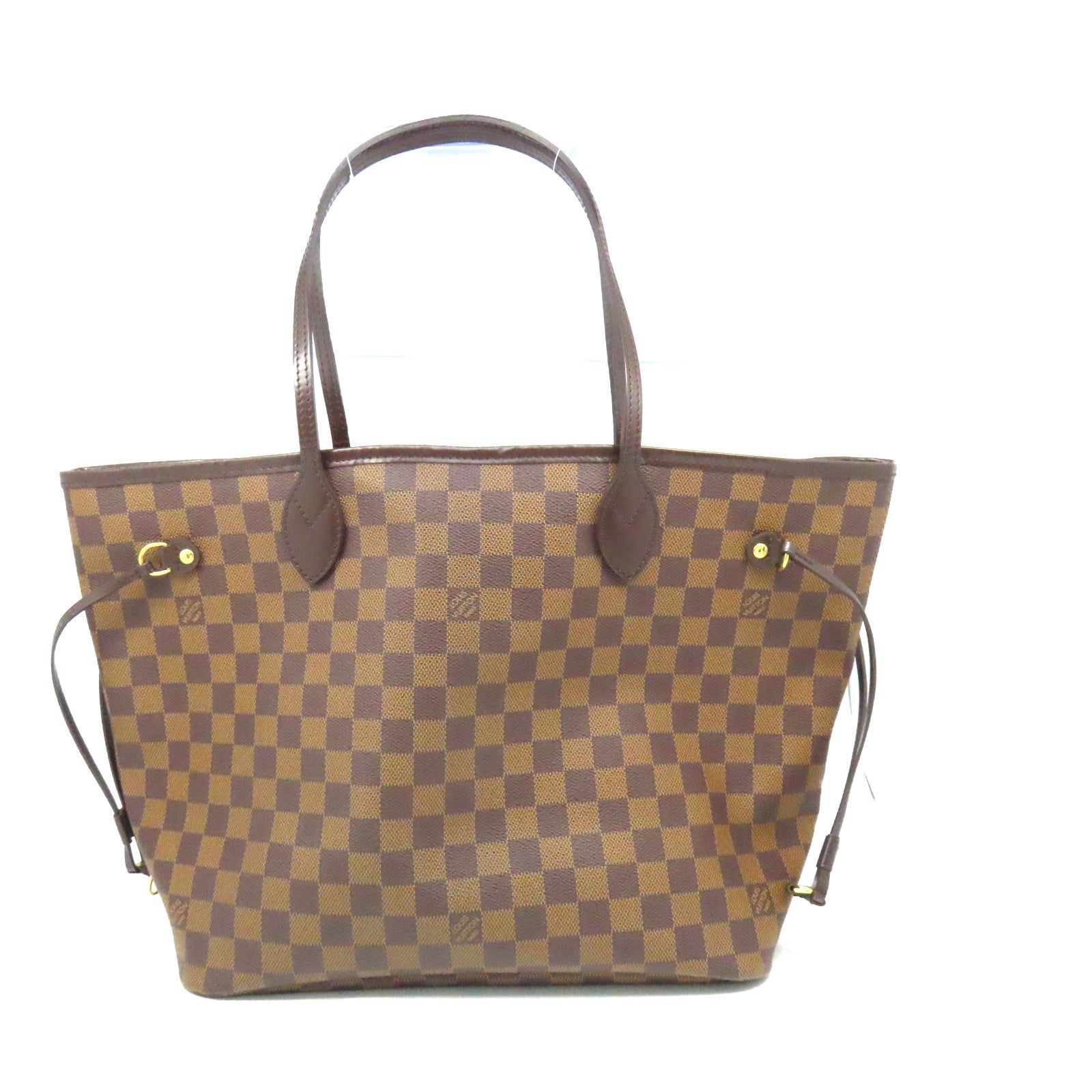 LOUIS VUITTON Damier Neverfull MM Shoulder Bag啡色