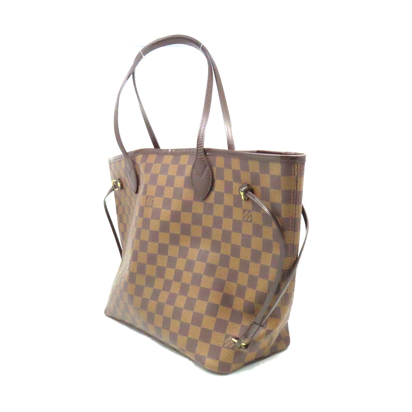 LOUIS VUITTON Damier Neverfull MM Shoulder Bag啡色