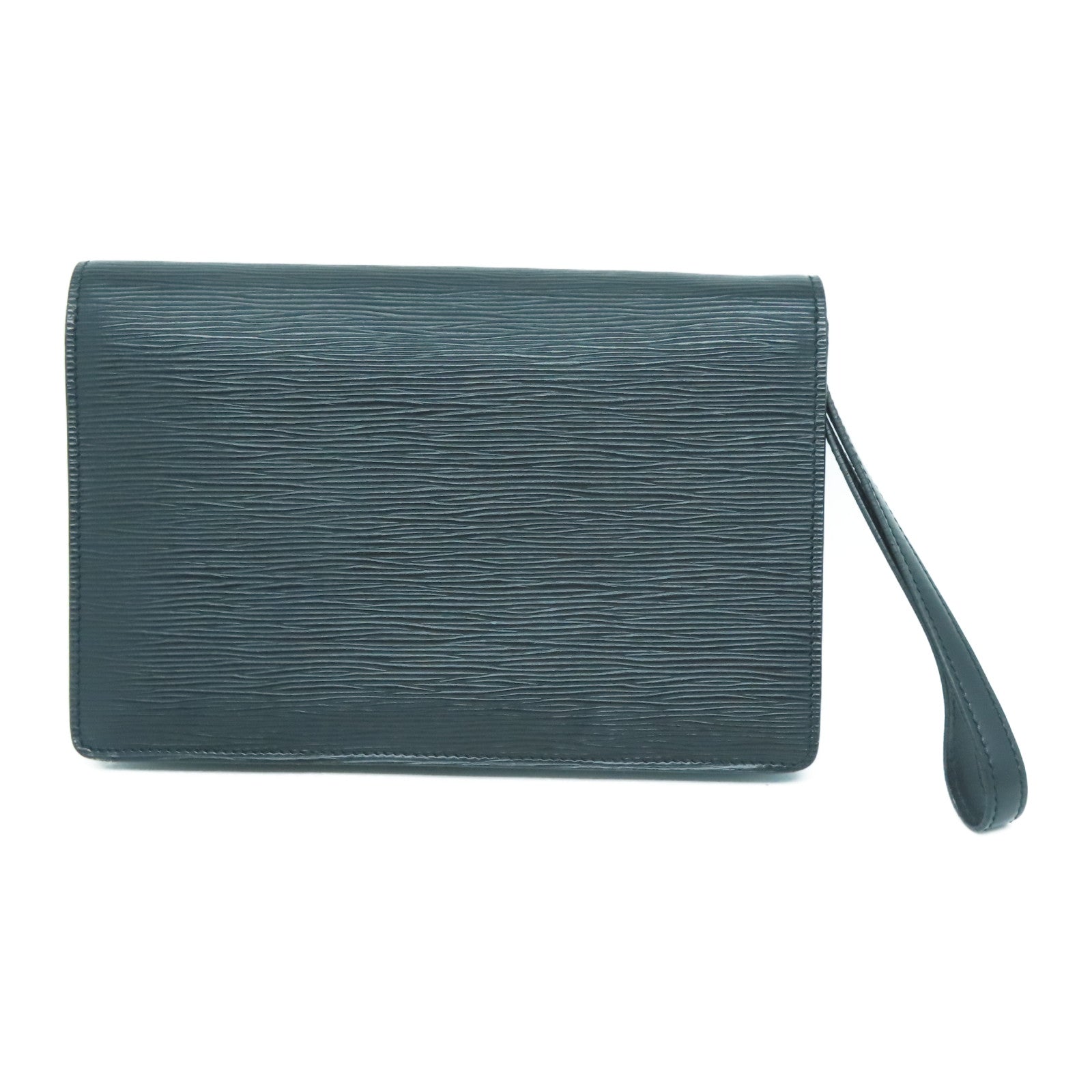 LOUIS VUITTON Epi Pochette Sellier Dragonne Pouch金扣手拿包黑色