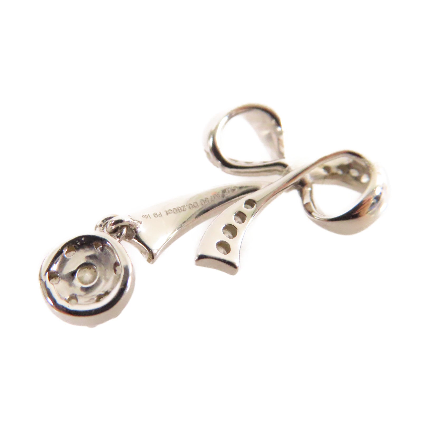 JEWELRY 18K白金/0.260ct鑽石Diamond Pendant Top吊墜頭扣