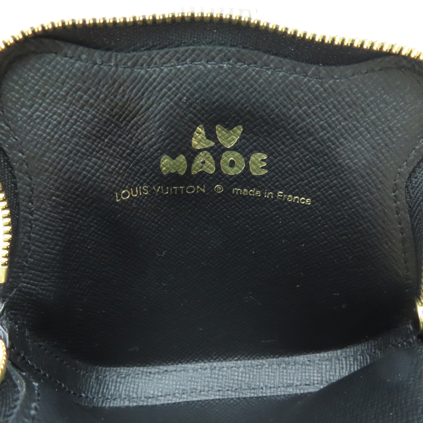 LOUIS VUITTON Monogram Nigo Coin Case Coin Purse Gold Buckle Brown/Black
