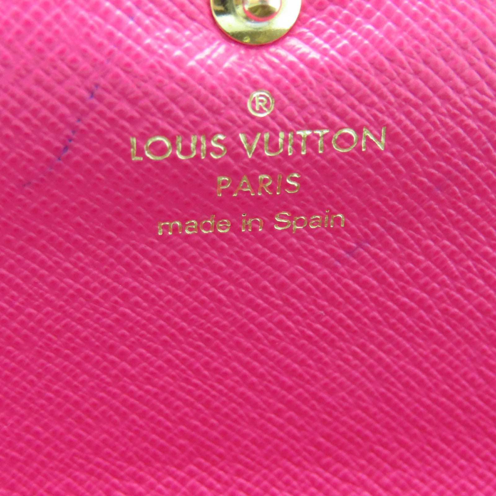 LOUIS VUITTON Monogram Emilie Wallet Gold Buckle Long Wallet Brown