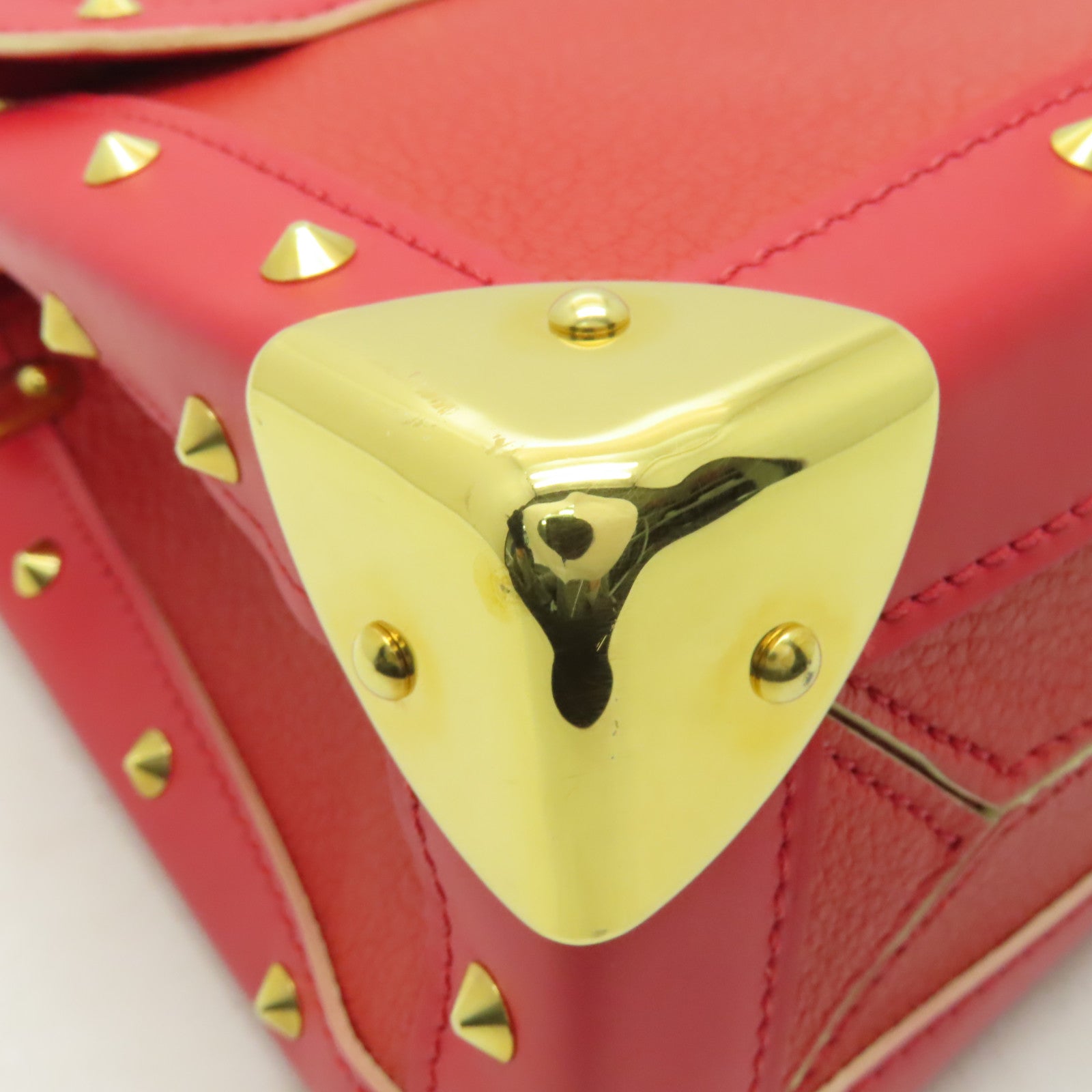 LOUIS VUITTON 牛皮皮革L'Aimable金扣肩背袋紅色