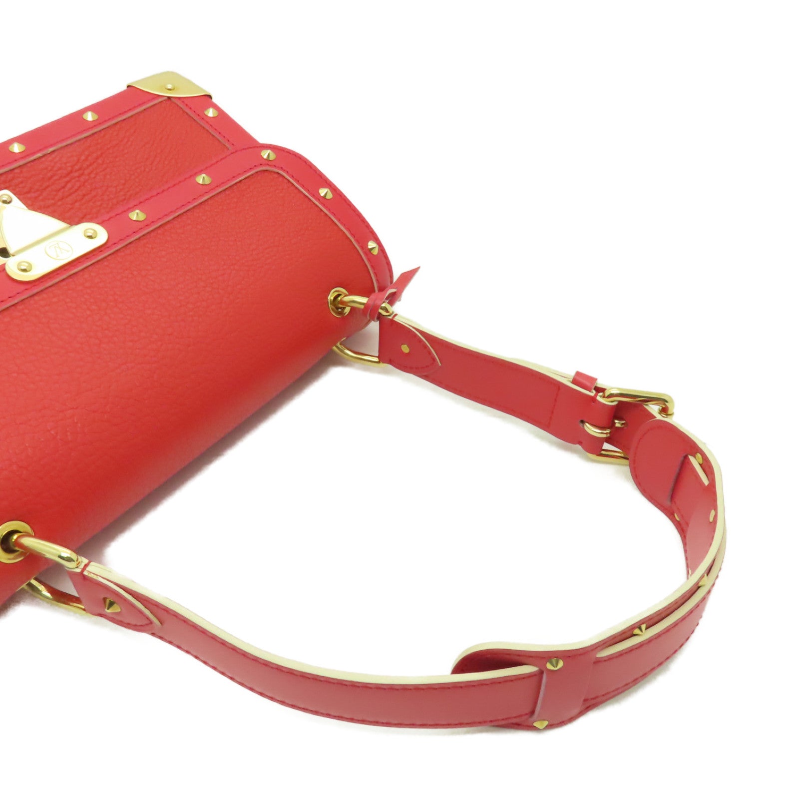 LOUIS VUITTON 牛皮皮革L'Aimable金扣肩背袋紅色