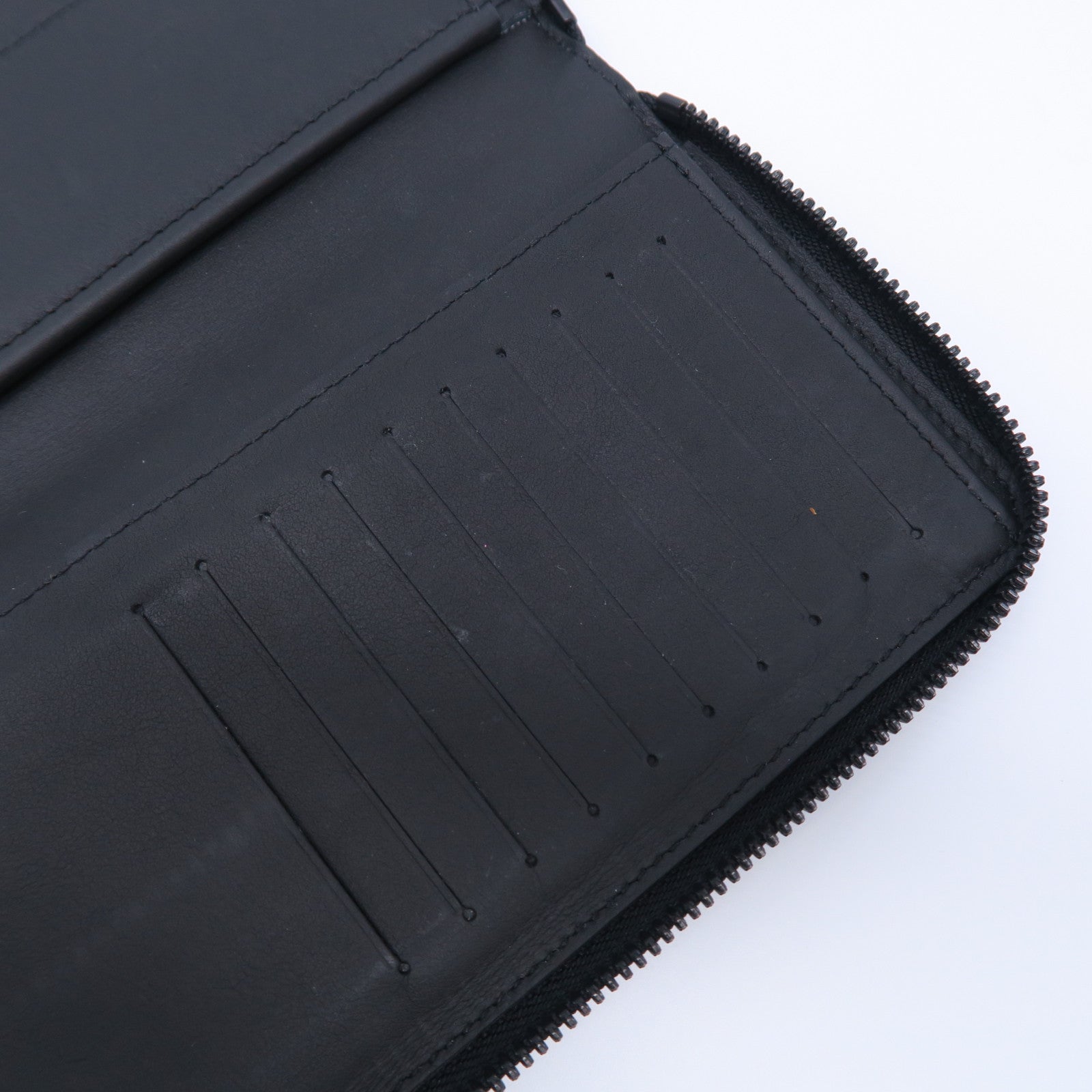 LOUIS VUITTON Monogram Taurillon Zippy Vertical Wallet長錢包黑色