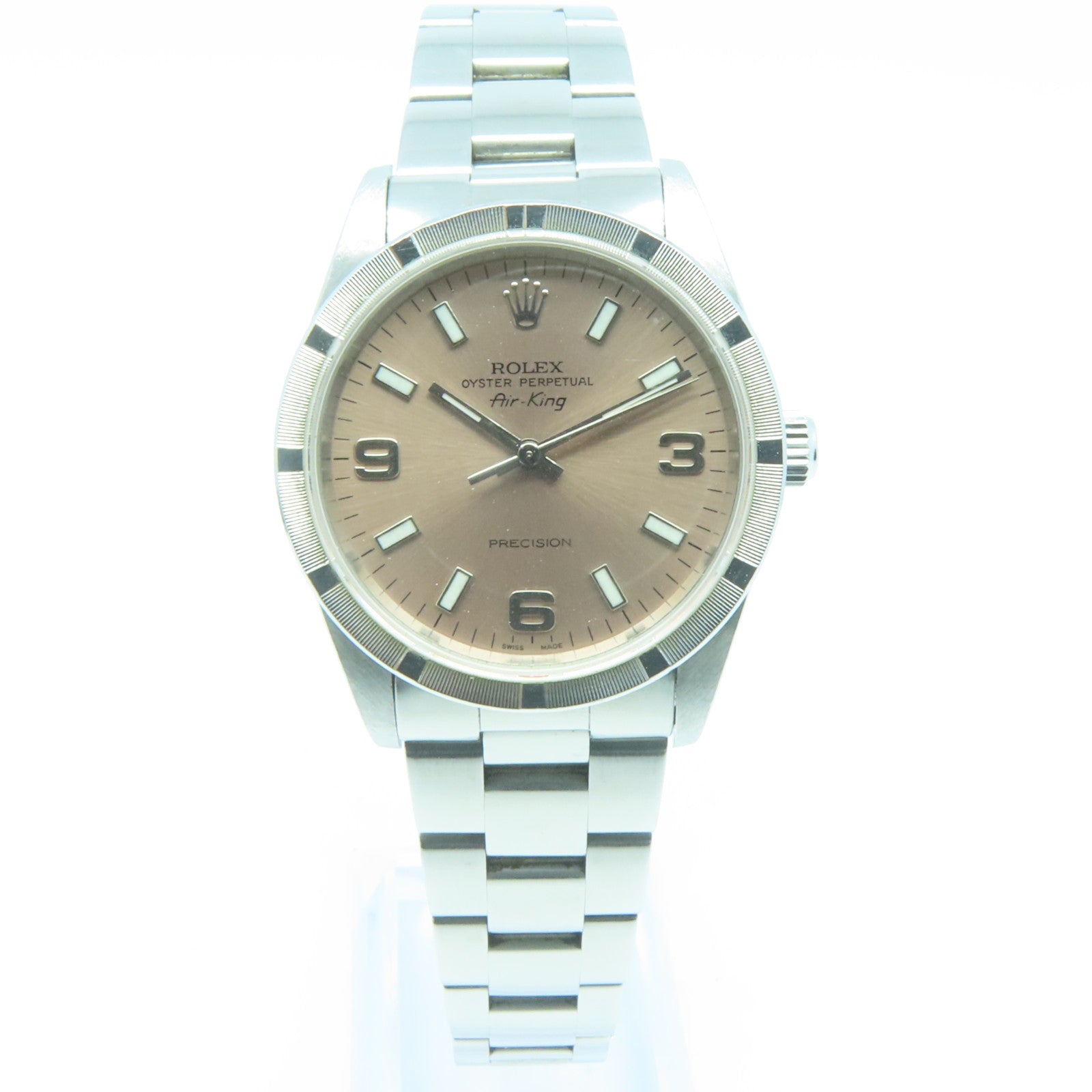 ROLEX Air king Stainless Steel Watch Automatic Movement Pink
