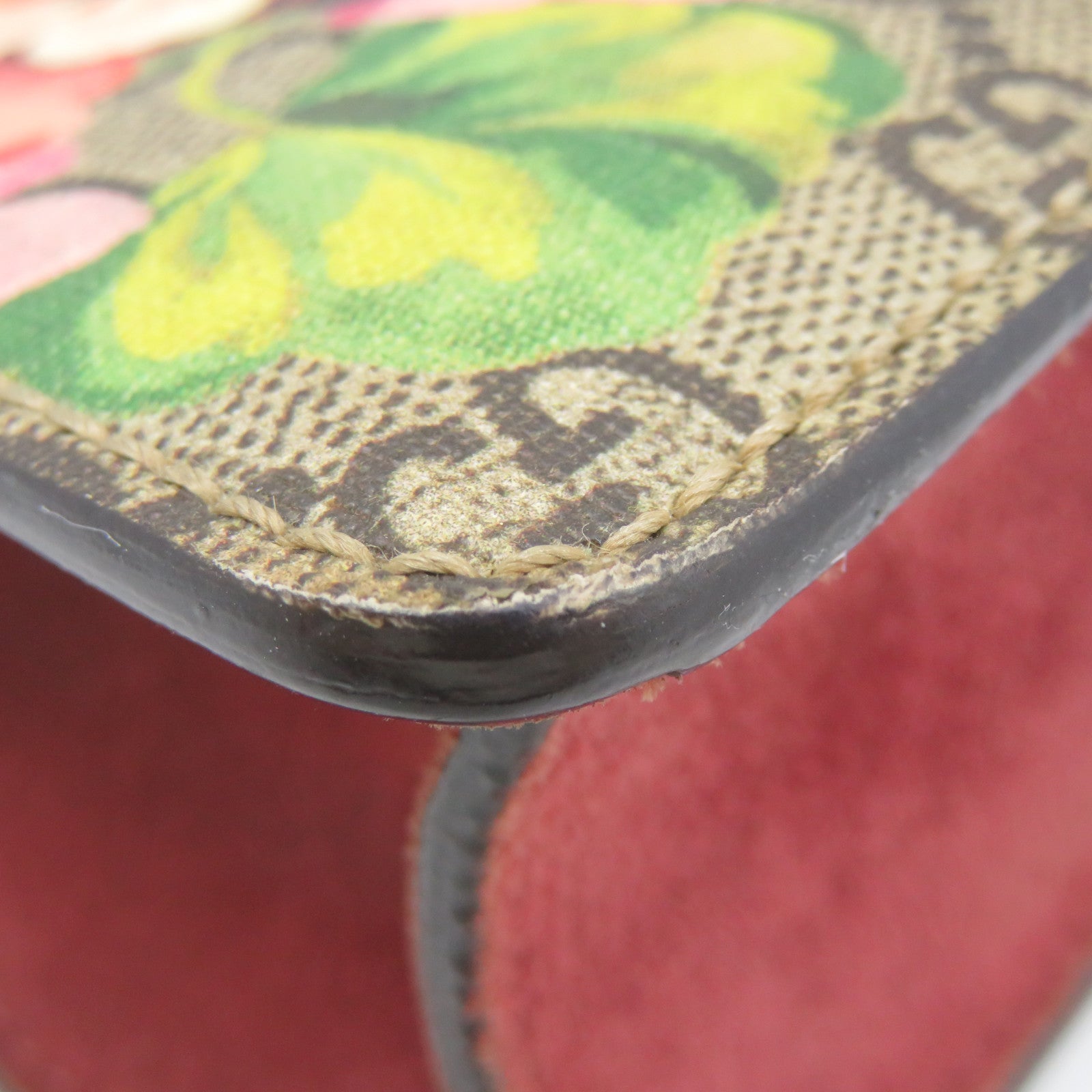 GUCCI 塗層帆布Dionysus GG Shoulder Bag鏈帶肩背帶啡色/酒紅色