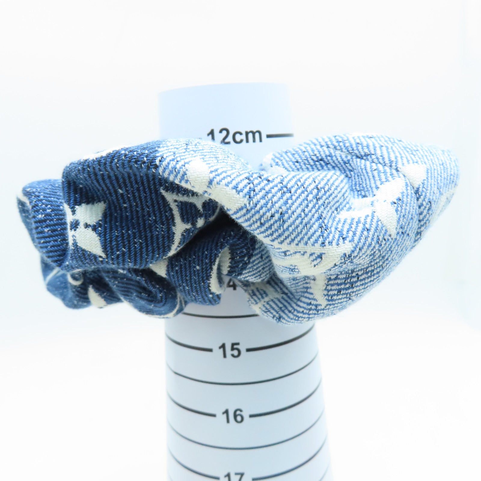 LOUIS VUITTON Monogram Denim Scrunchy S00髮飾藍色