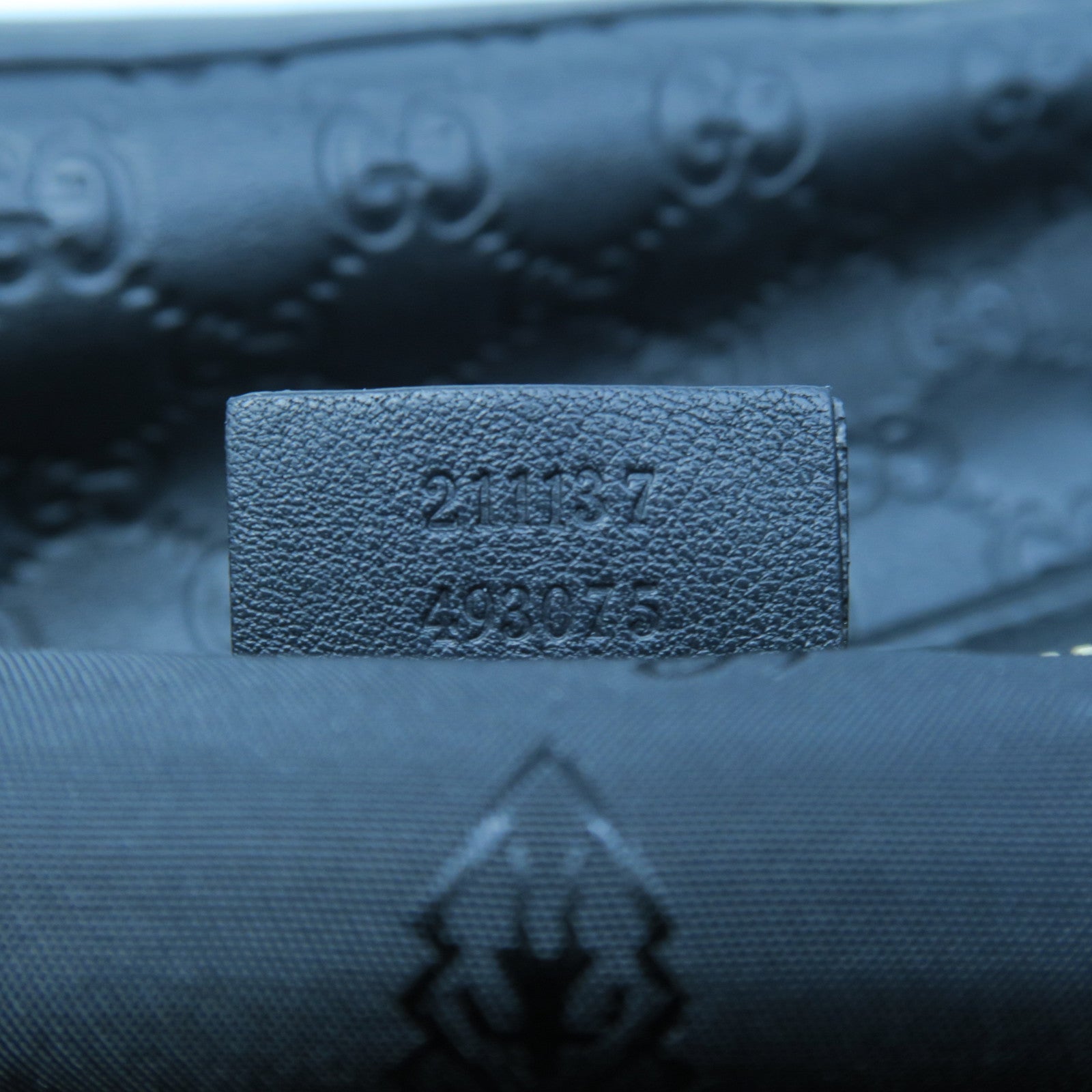 GUCCI 牛皮皮革Tote Bag金扣手挽袋黑色