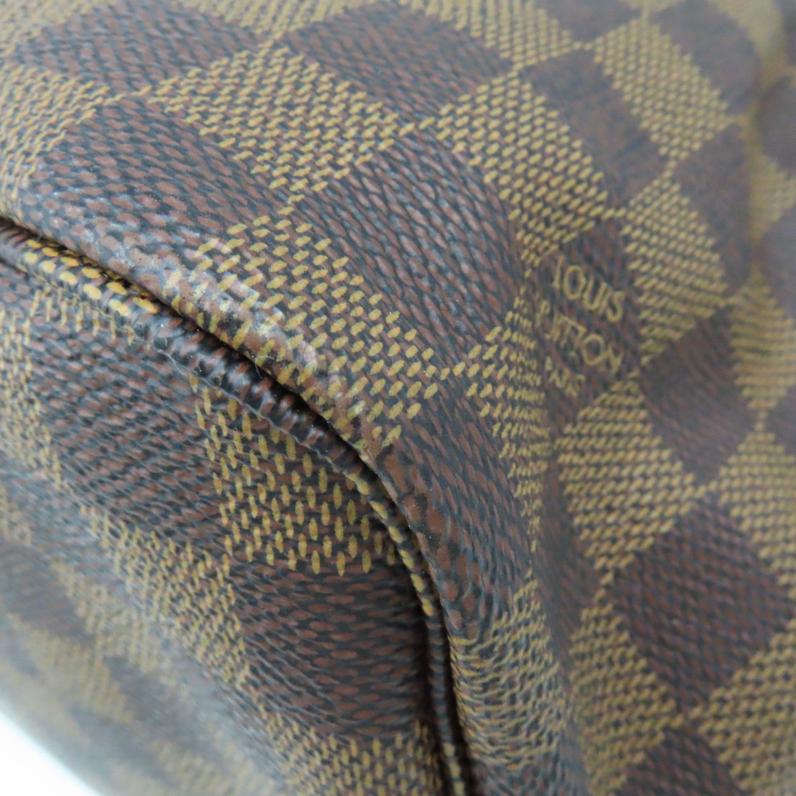 LOUIS VUITTON Damier Neverfull MM Shoulder Bag啡色