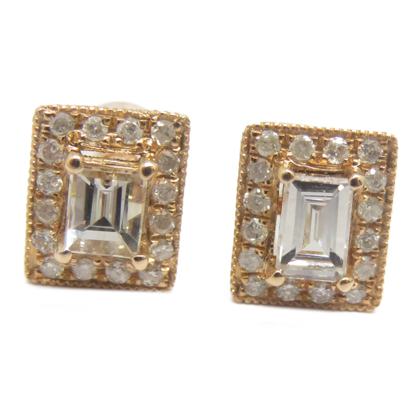 JEWELRY 18K玫瑰金Diamond Earrings 0.48ct鑽石耳環