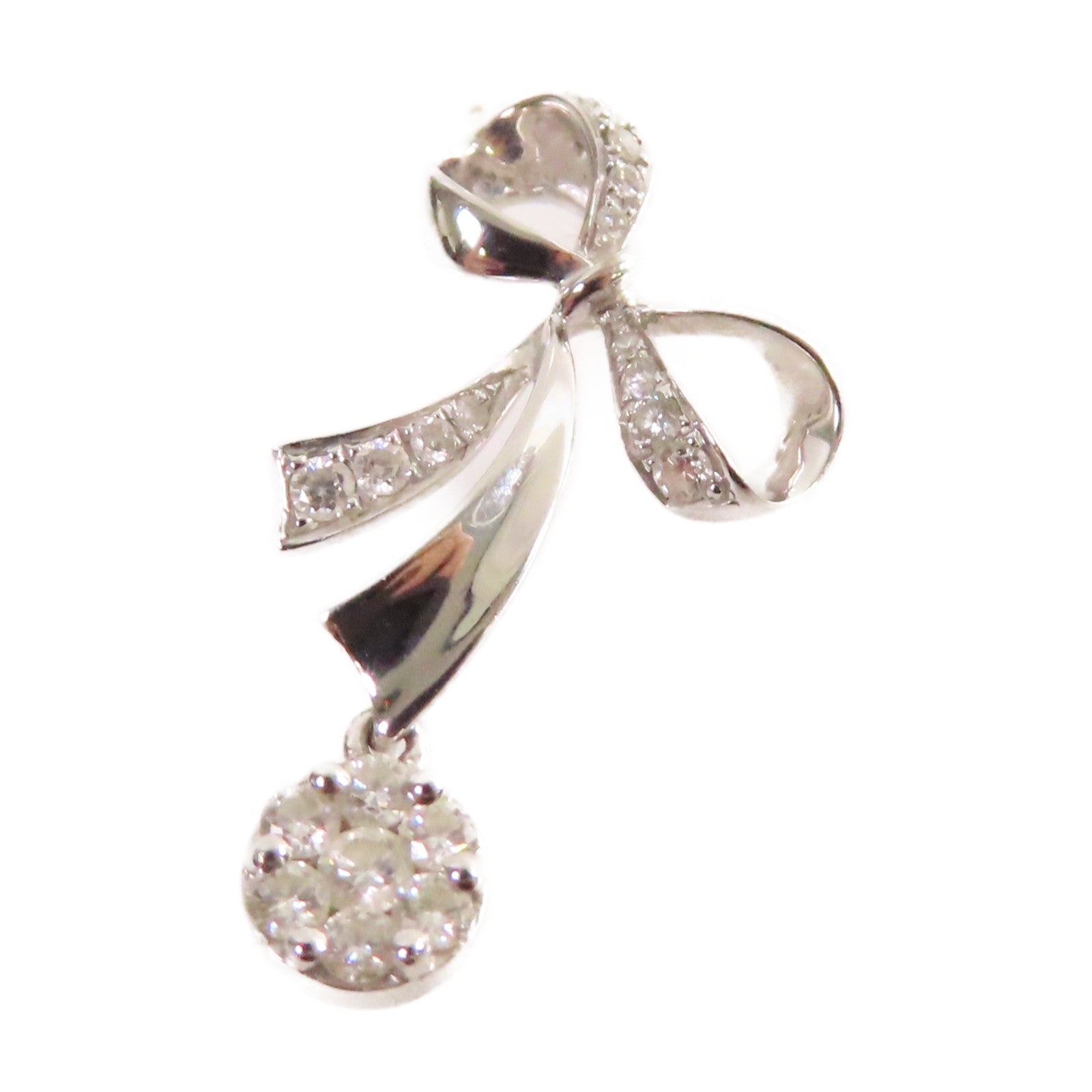JEWELRY 18K白金/0.260ct鑽石Diamond Pendant Top吊墜頭扣