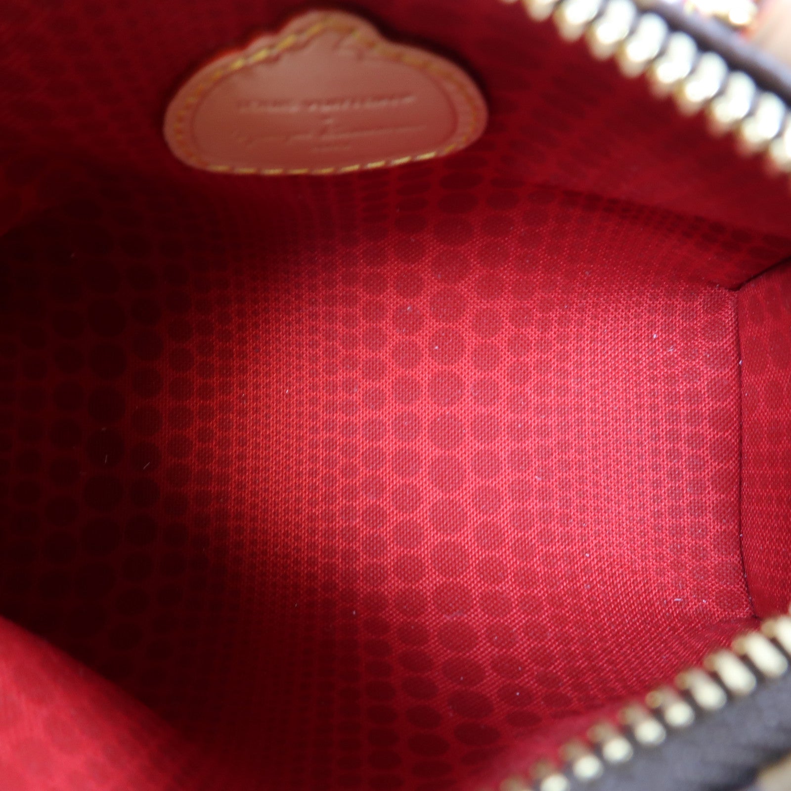 LOUIS VUITTON Monogram LV X YK Nano Speedy金扣手挽肩背兩用袋啡色