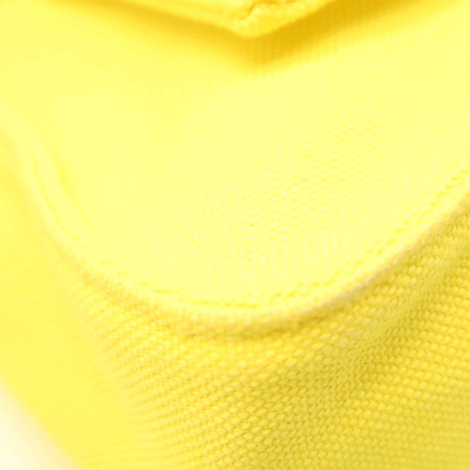 HERMES Canvas Shoulder Bag Silver Buckle Shoulder Bag Yellow