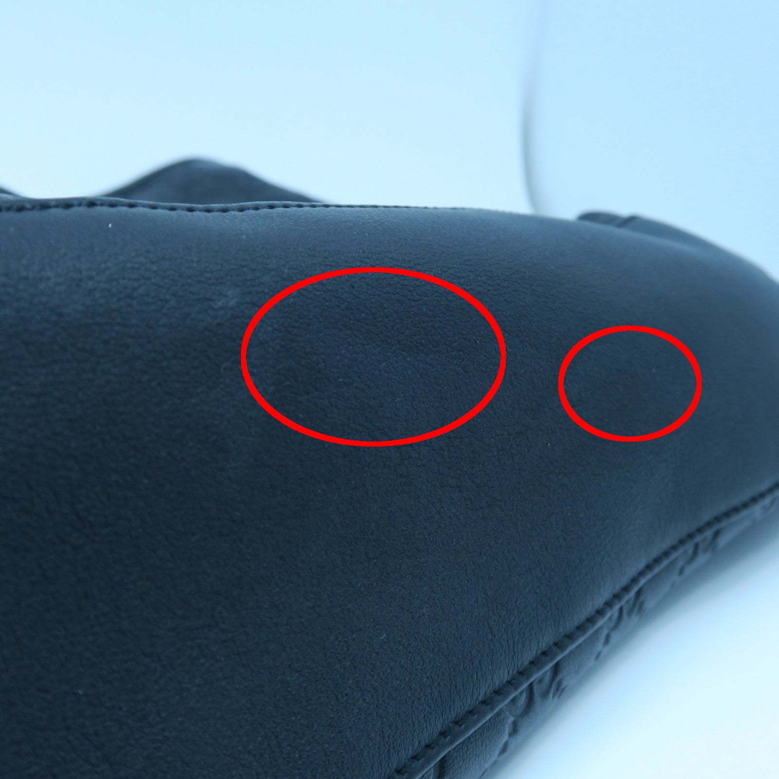 GUCCI 牛皮皮革Tote Bag金扣手挽袋黑色