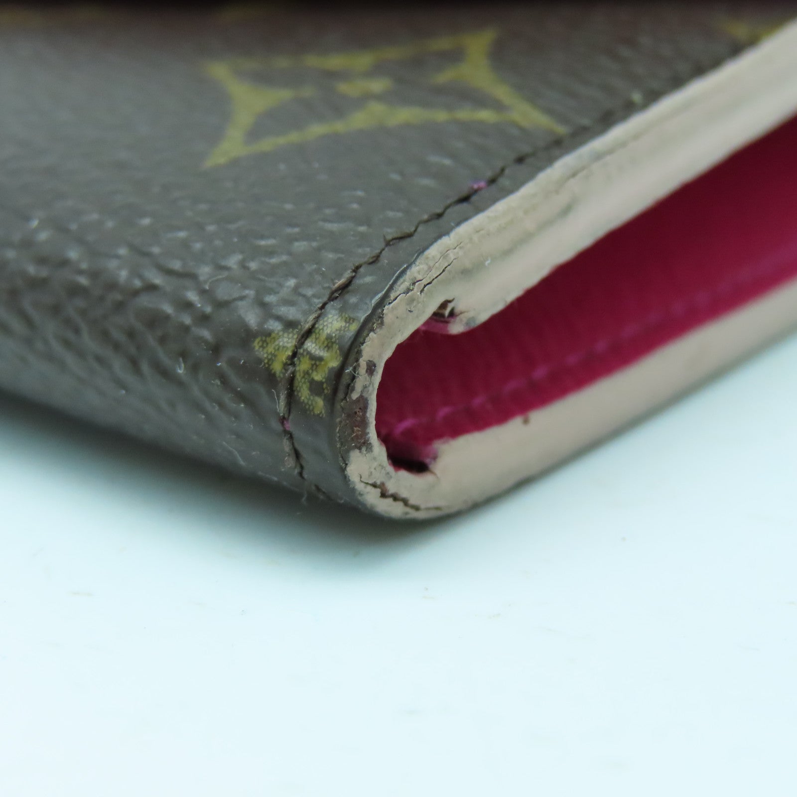 LOUIS VUITTON Monogram Emilie Wallet Gold Buckle Long Wallet Brown