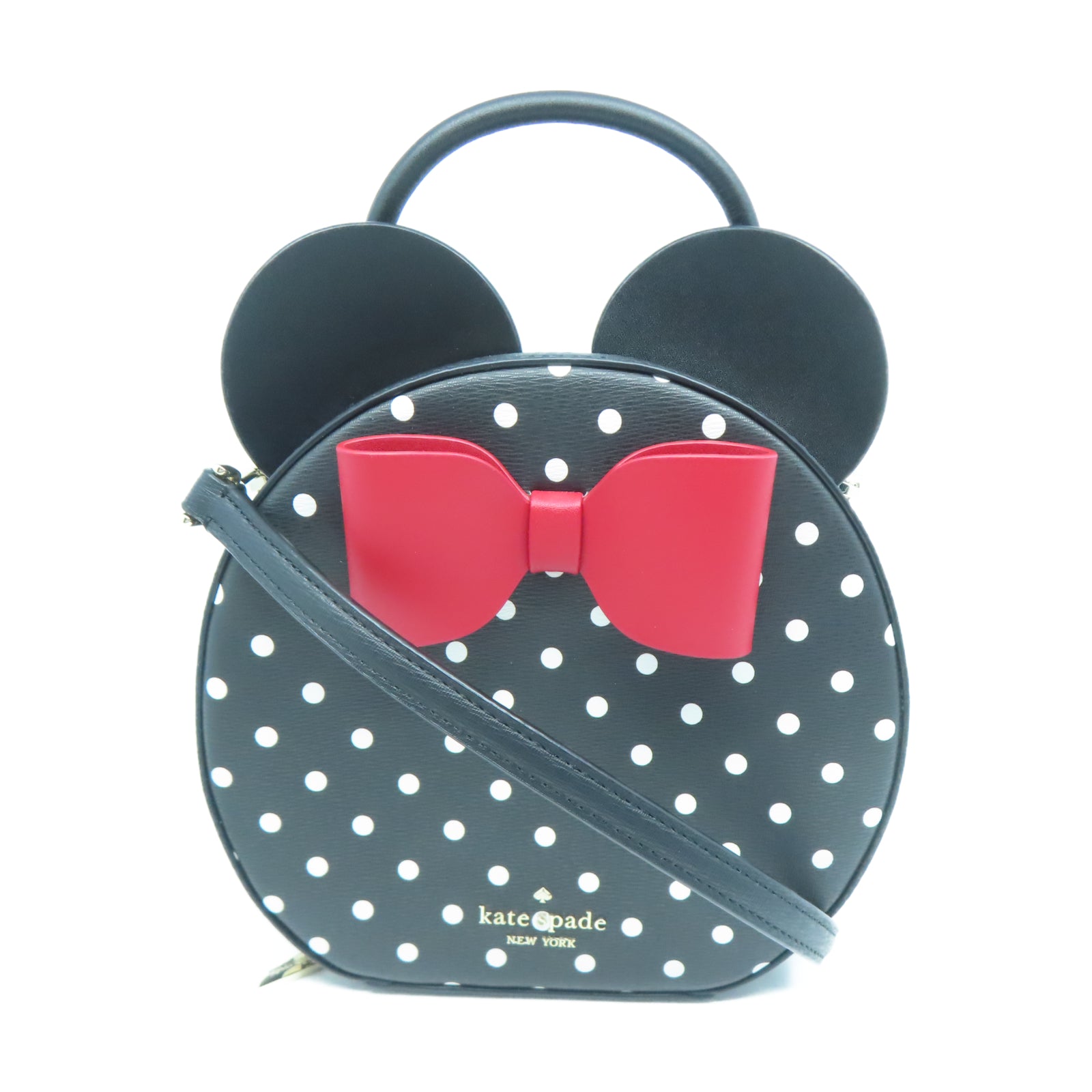 Kate Spade 牛皮皮革Shoulder Bag銀扣肩背袋黑色