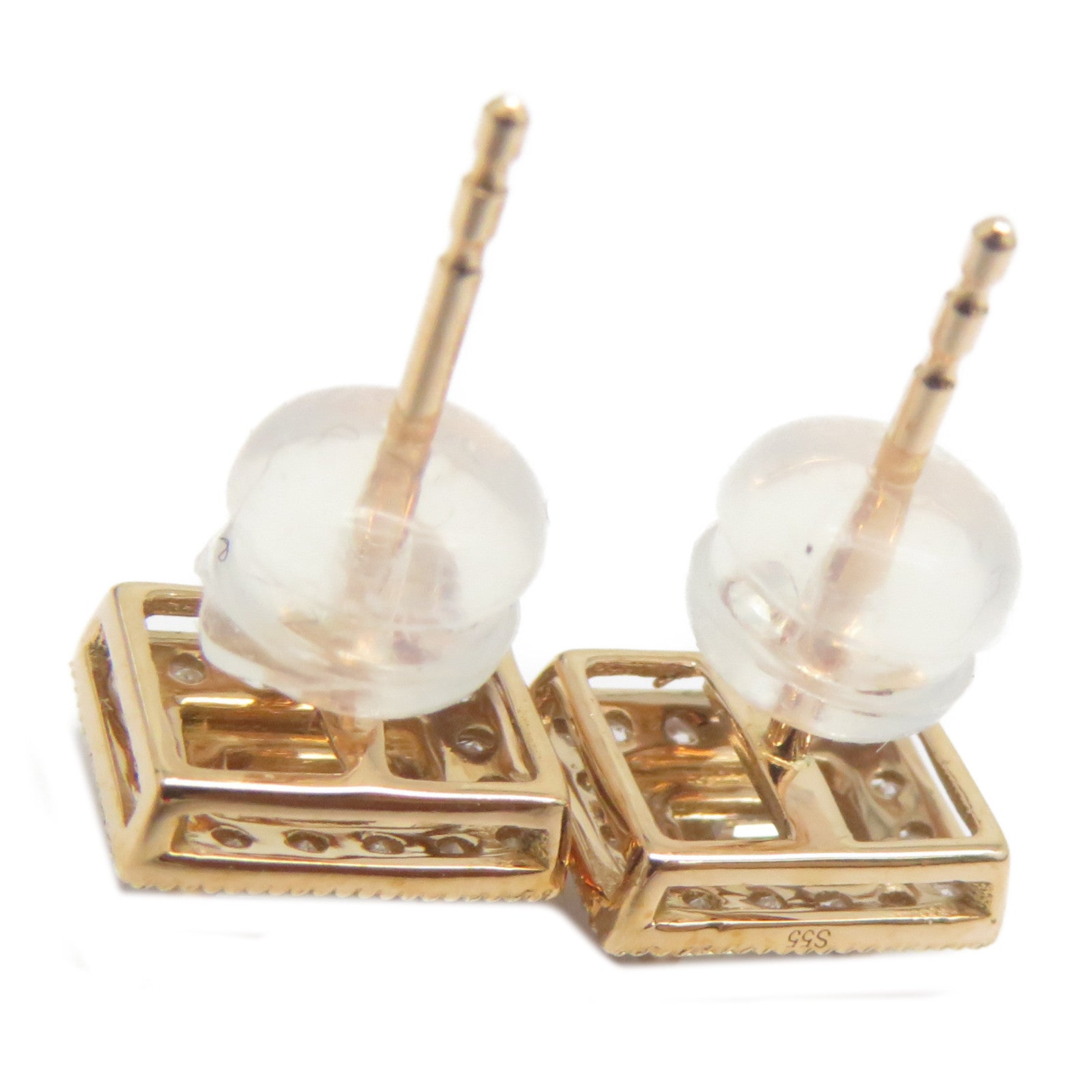 JEWELRY 18K玫瑰金Diamond Earrings 0.48ct鑽石耳環