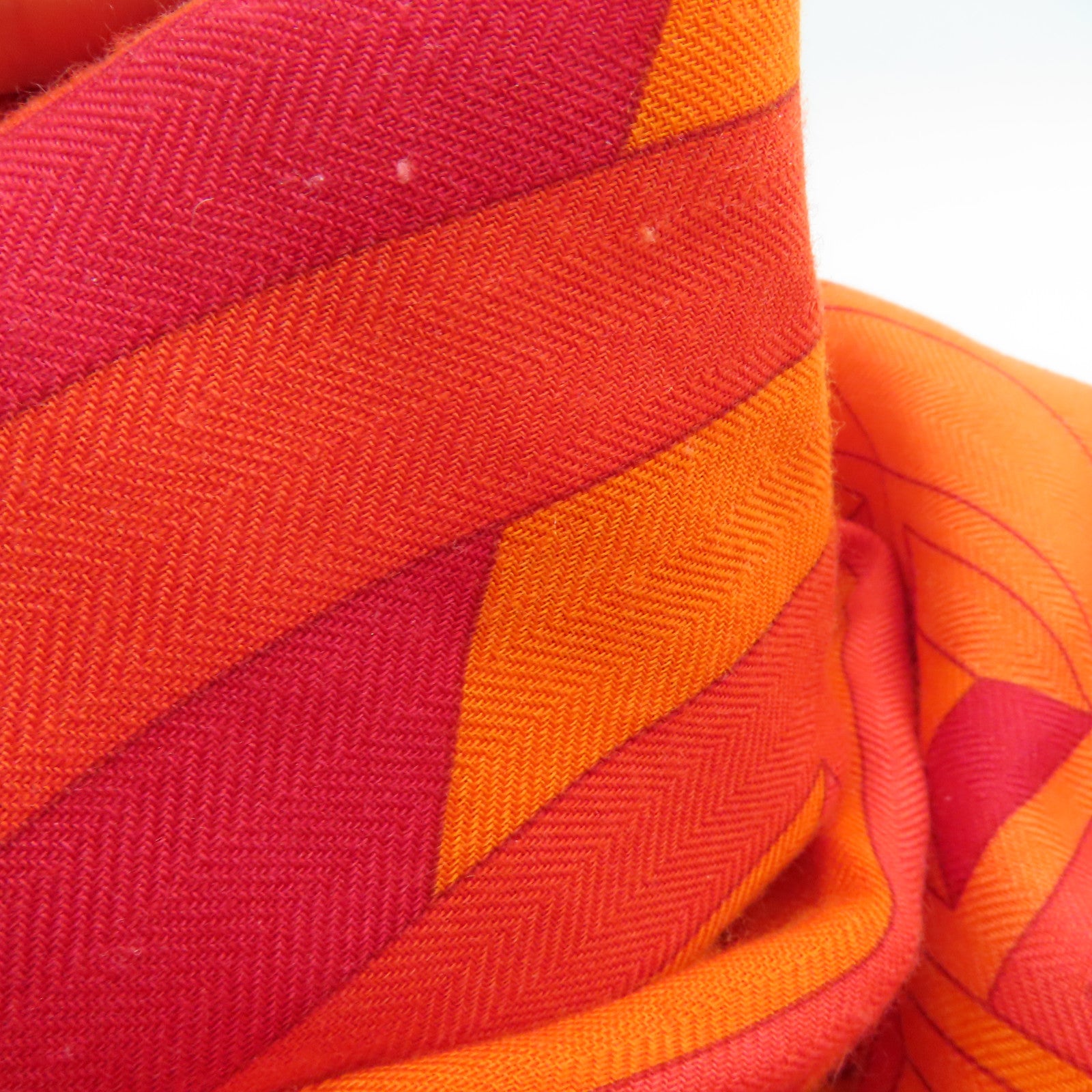 HERMES 羊绒丝质Scarf颈巾橙色