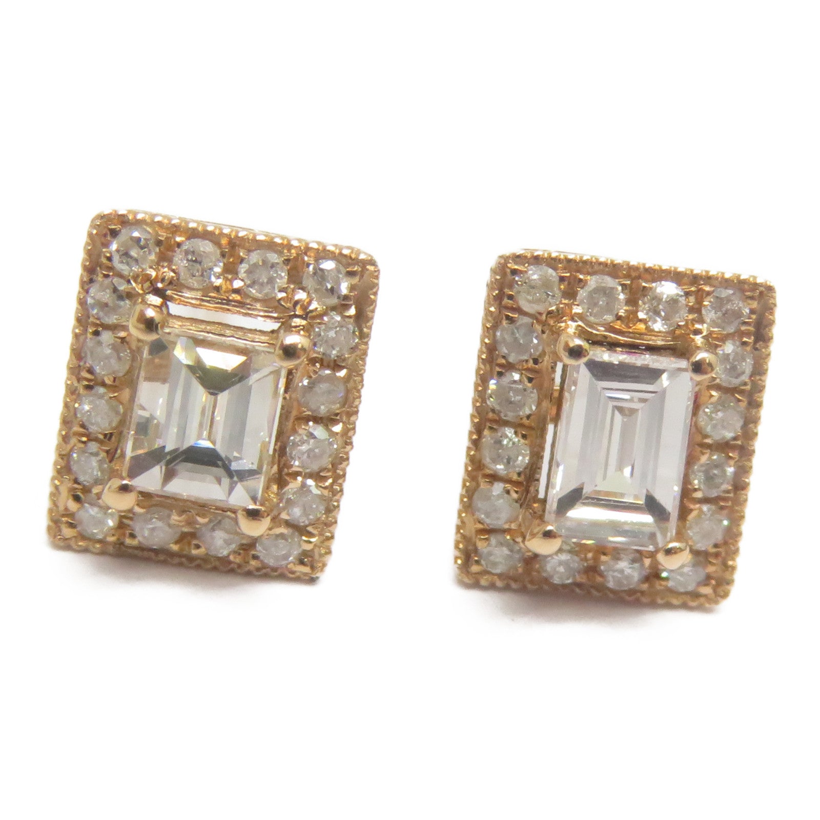 JEWELRY 18K玫瑰金Diamond Earrings 0.48ct鑽石耳環