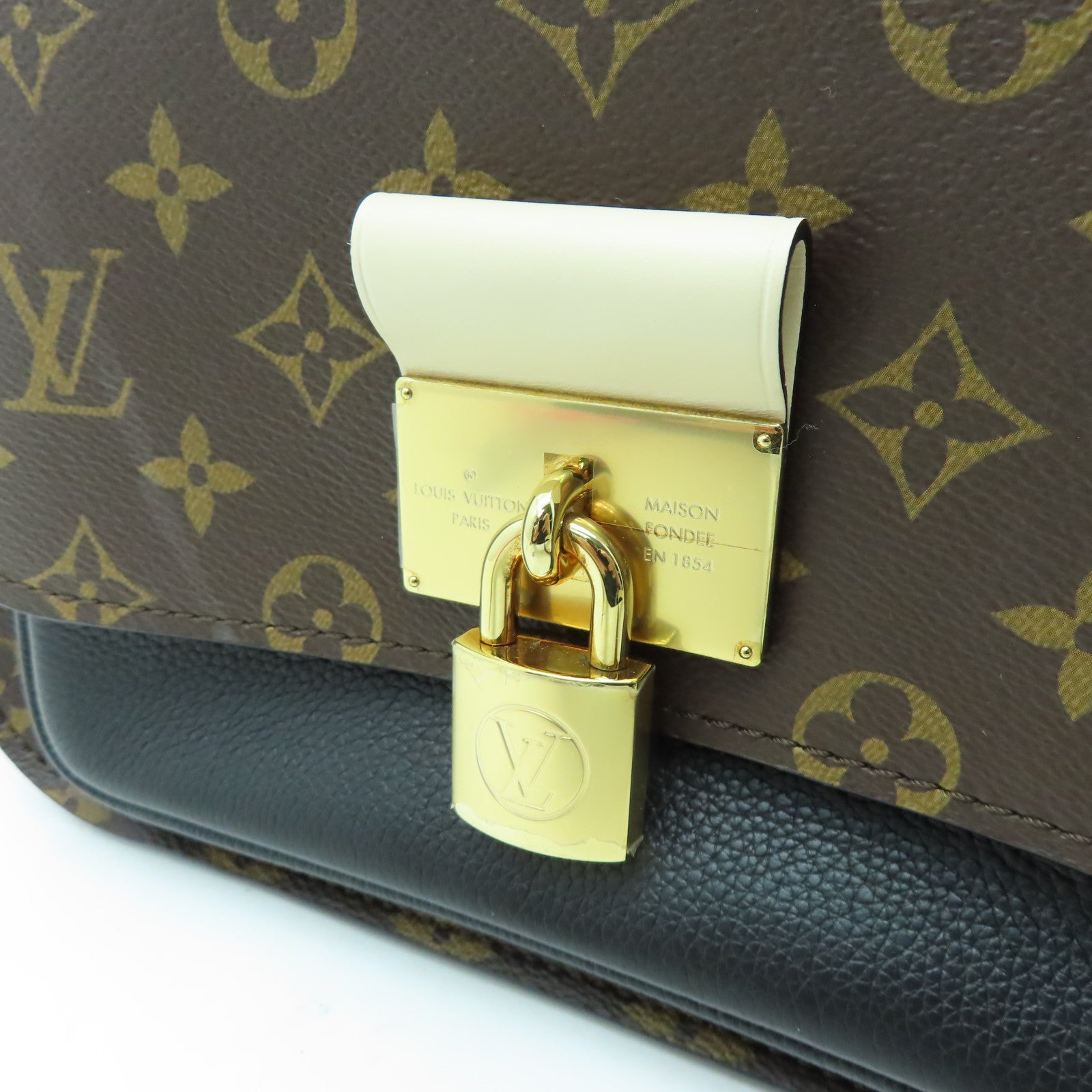 LOUIS VUITTON Monogram Vanguard金扣手挽肩背兩用袋棕色