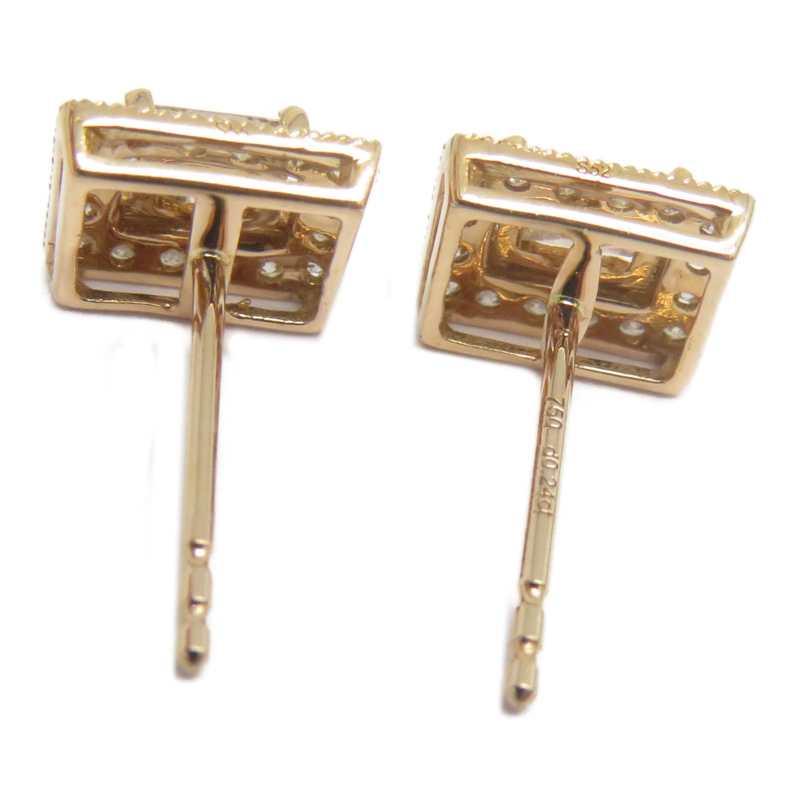 JEWELRY 18K玫瑰金Diamond Earrings 0.48ct鑽石耳環