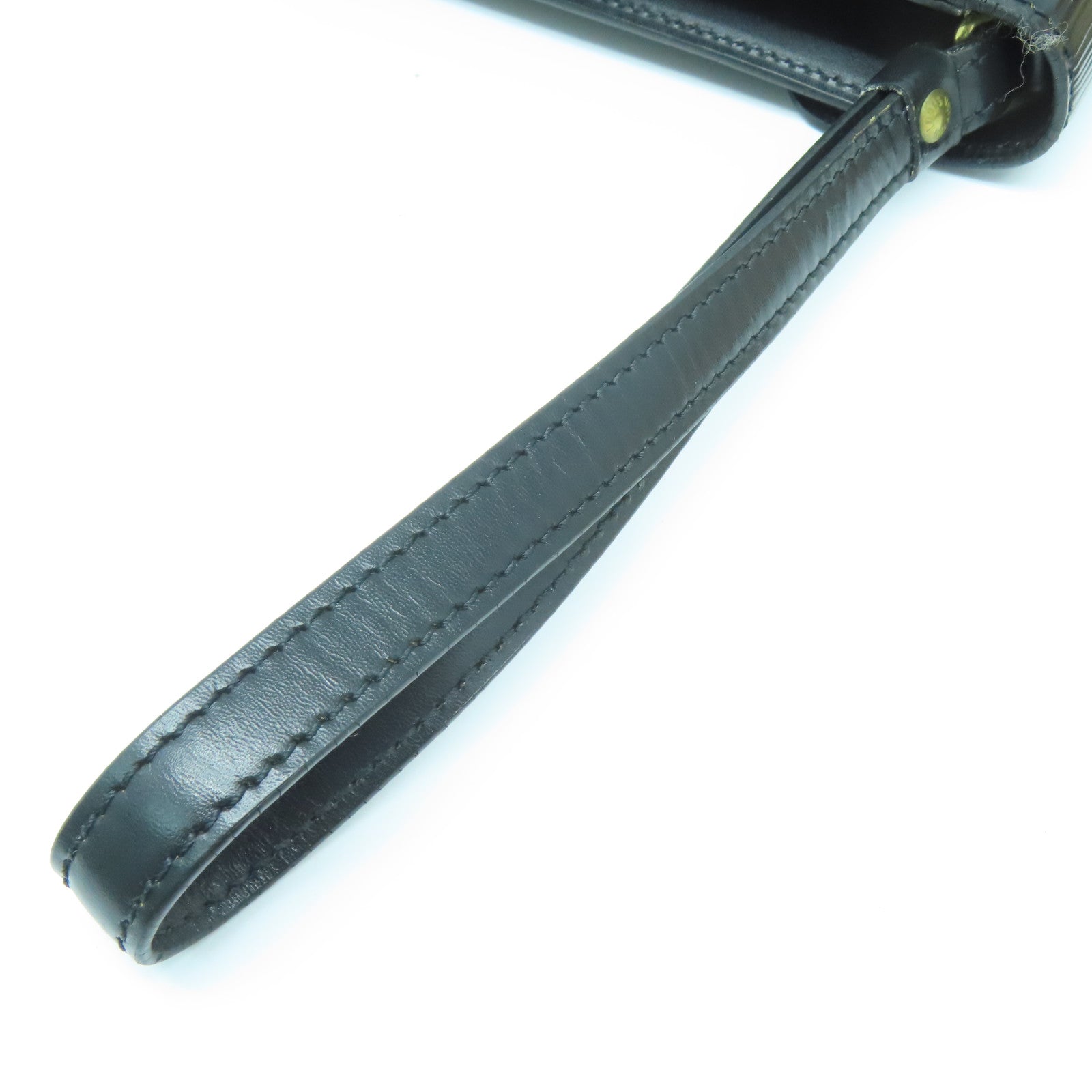 LOUIS VUITTON Epi Pochette Sellier Dragonne Pouch金扣手拿包黑色
