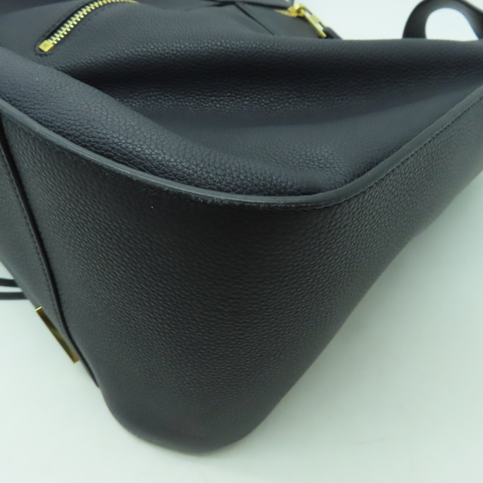 LOEWE 牛皮皮革Hammock Medium金扣手挽肩背兩用袋黑色