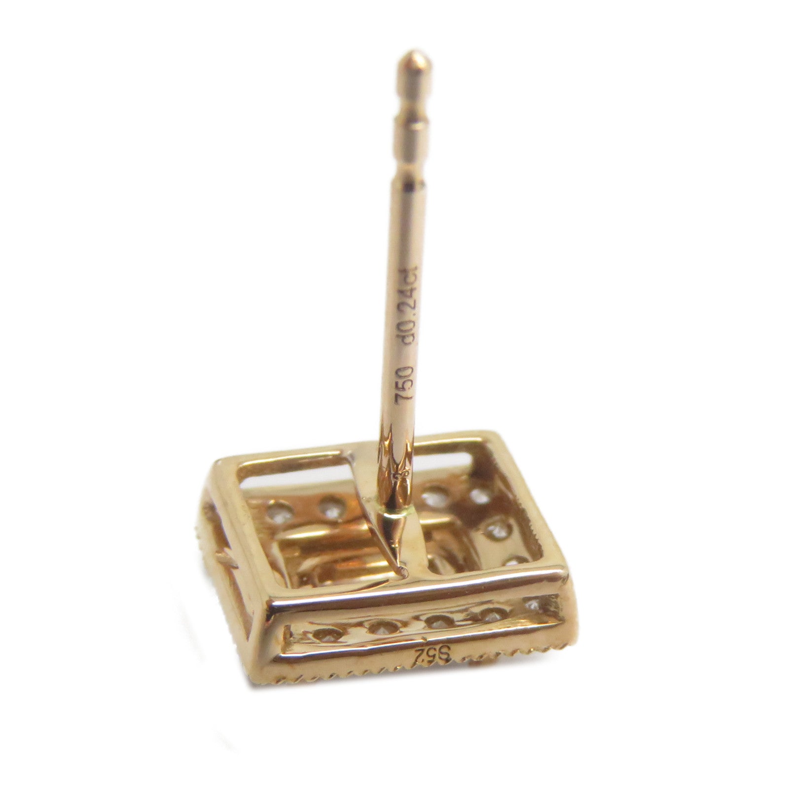 JEWELRY 18K玫瑰金Diamond Earrings 0.48ct鑽石耳環