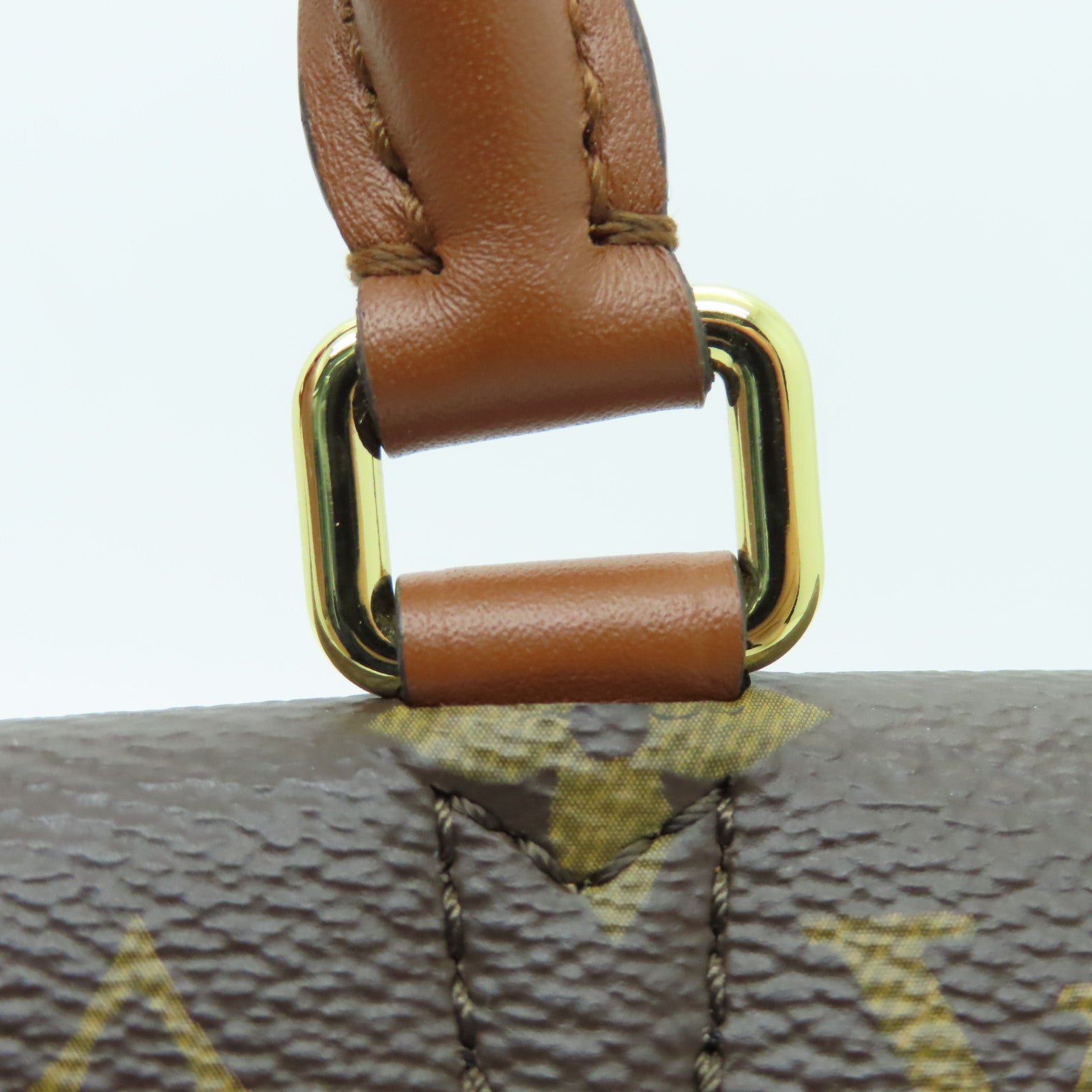 LOUIS VUITTON Monogram Vanguard金扣手挽肩背兩用袋棕色