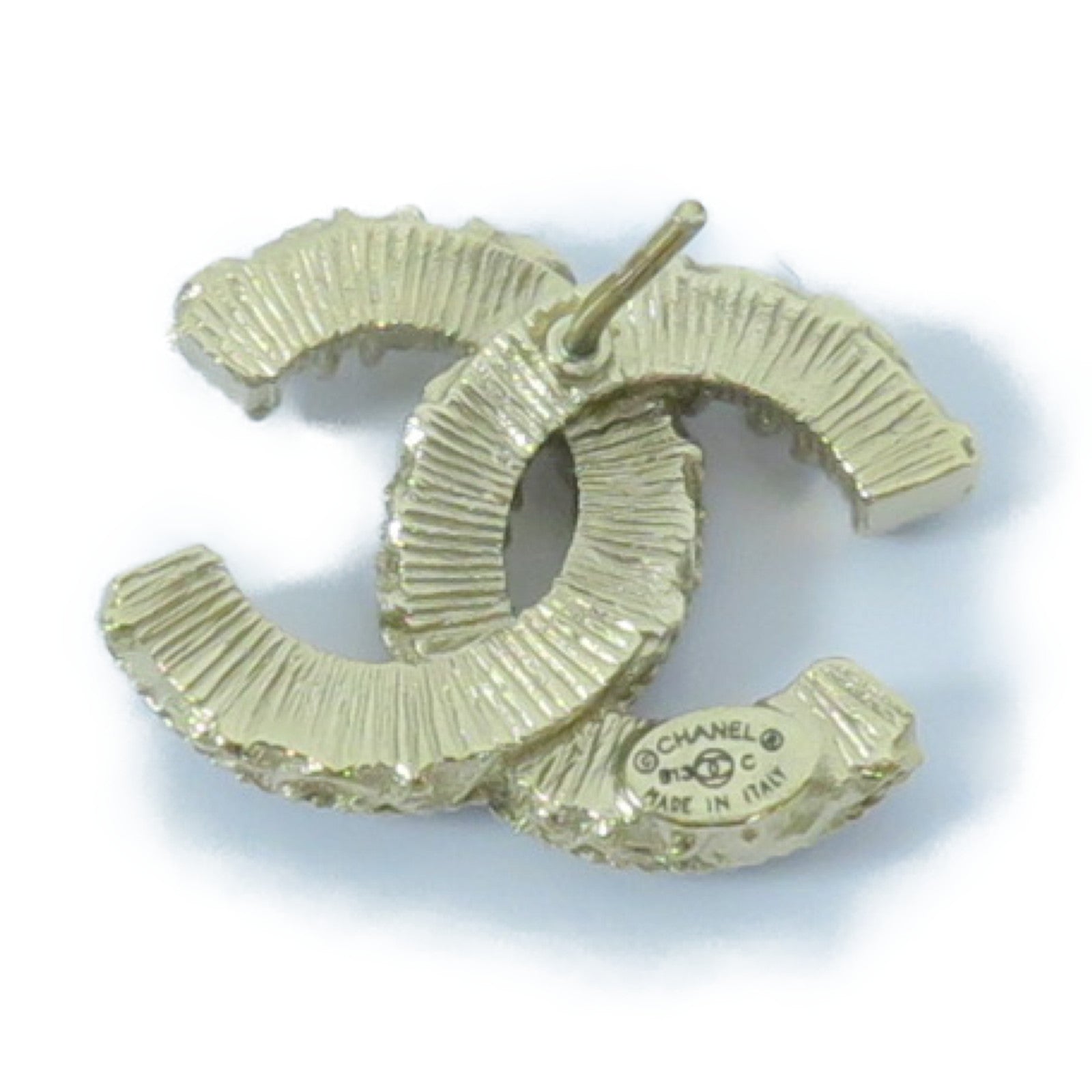 CHANEL 金屬Earrings耳環金色/綠色