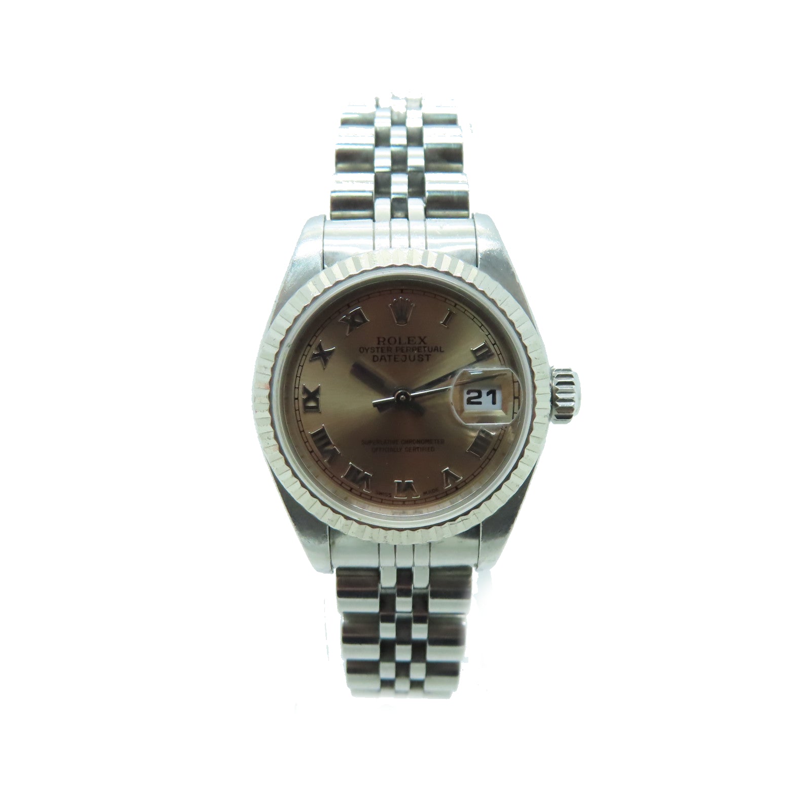 ROLEX Datejust不鏽鋼手錶自動機芯金色