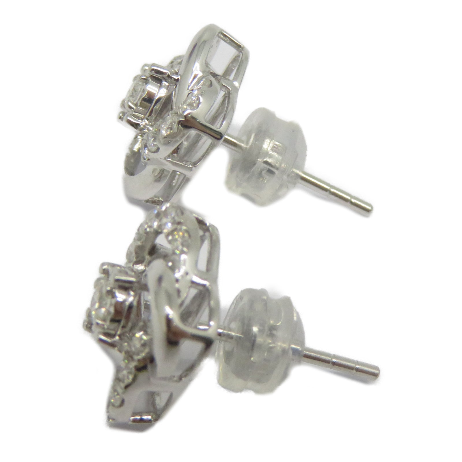 JEWELRY 18K白金Diamond Earrings 0.082ct/0.266ct鑽石耳環