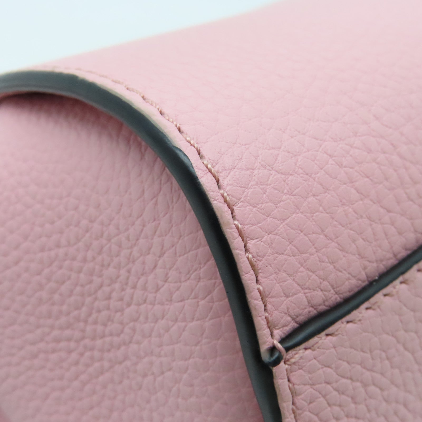 LOEWE Cowhide Leather Mini Hammock Silver Buckle Handle Shoulder Backpack Pink