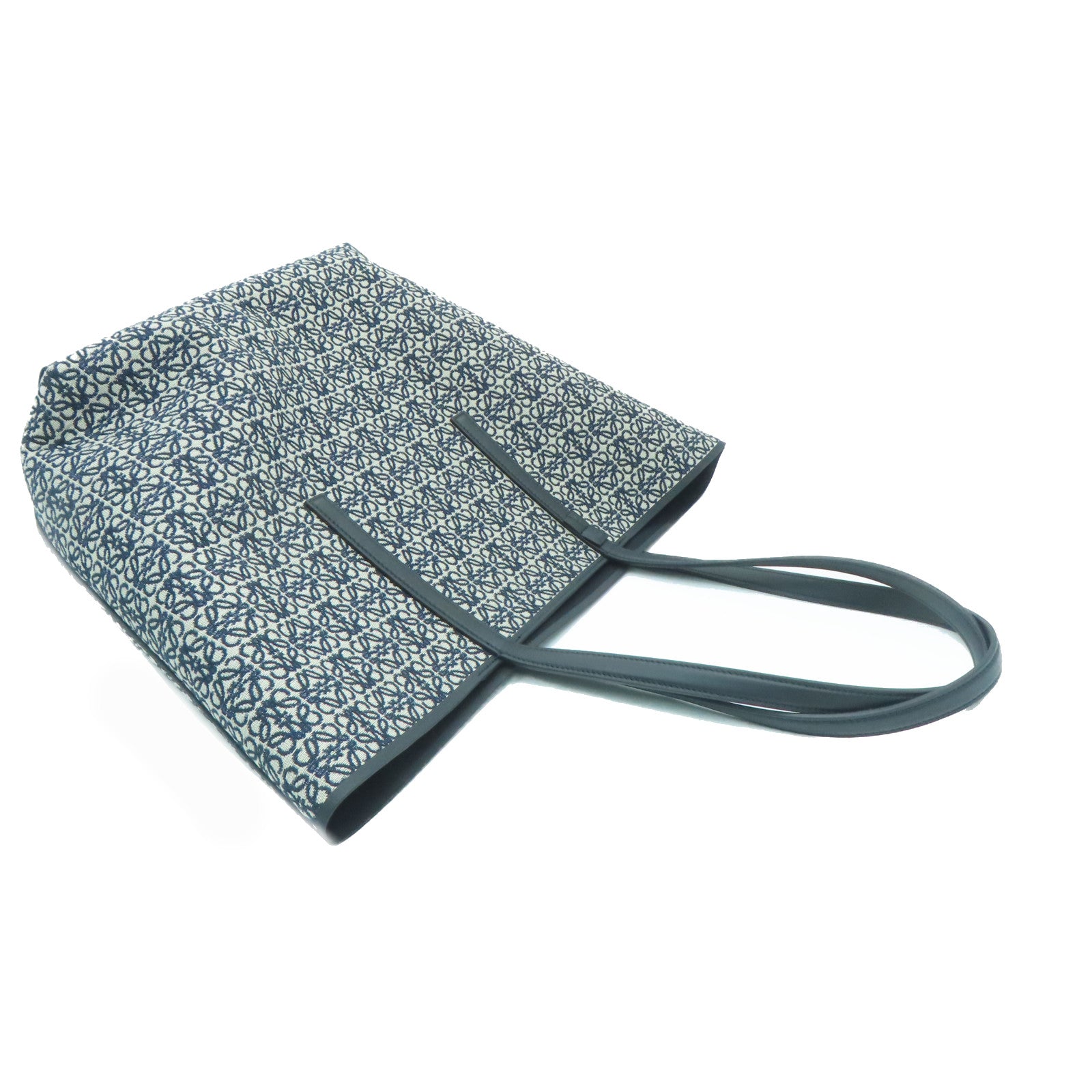 LOEWE 帆布Tote Bag手挽袋蓝色