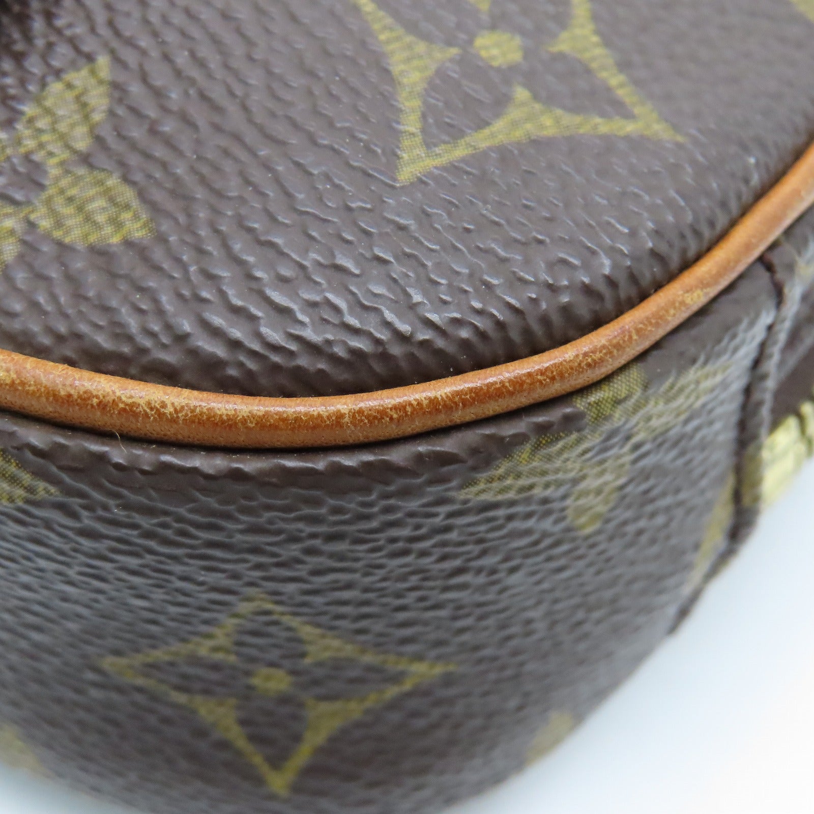 LOUIS VUITTON Monogram Pochette Gange Gold Buckle Belt Bag Brown