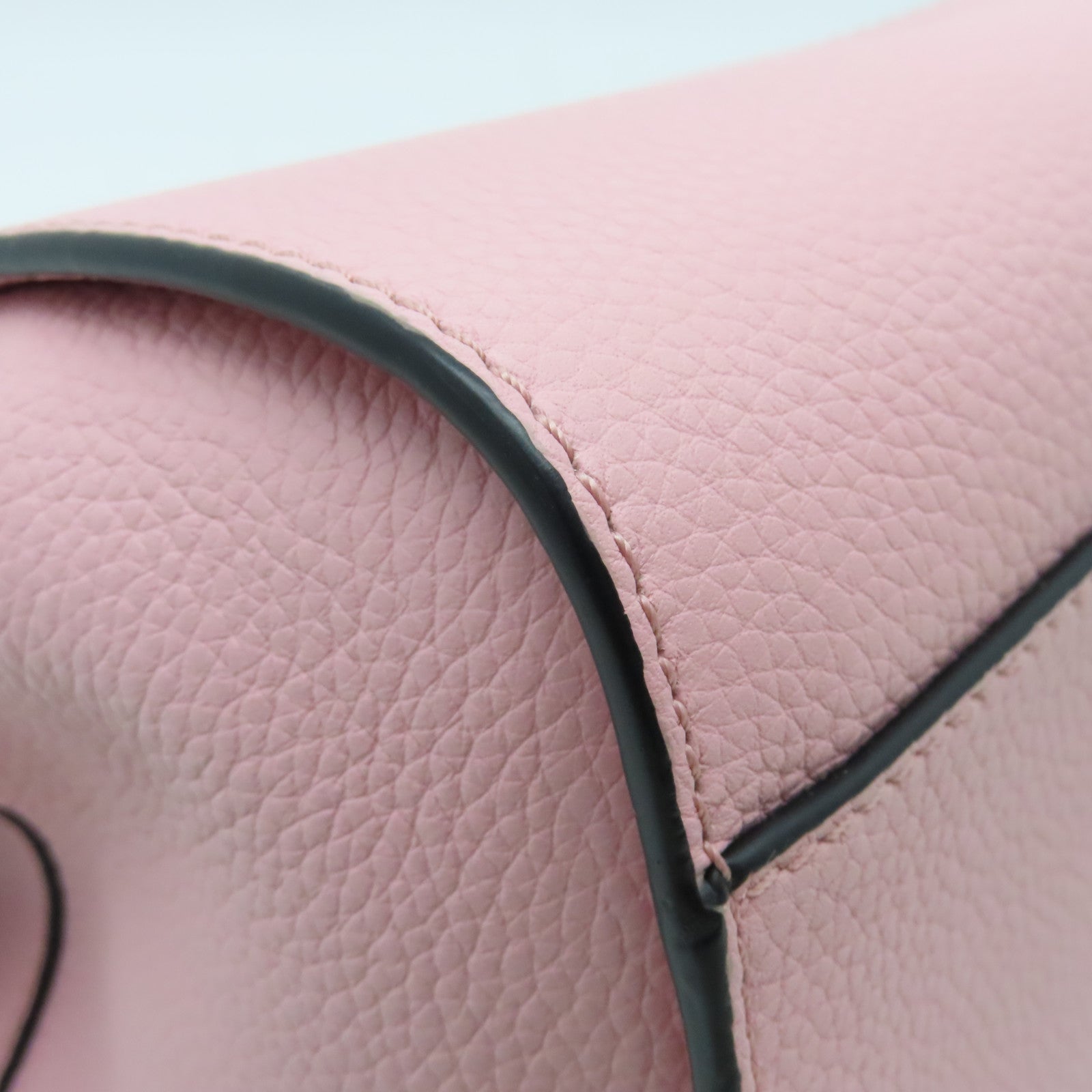 LOEWE Cowhide Leather Mini Hammock Silver Buckle Handle Shoulder Backpack Pink