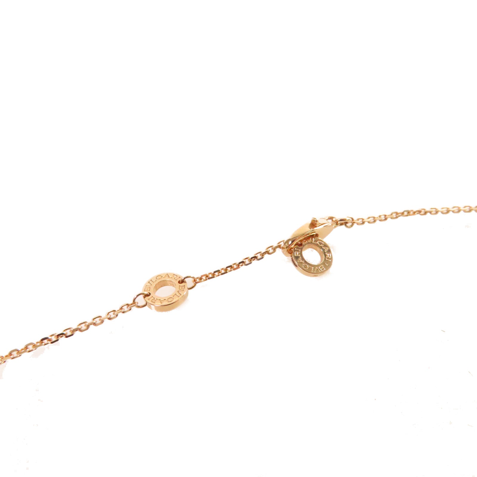 BVLGARI 18K玫瑰金/珍珠母Divas' Dream Necklace項鏈珍珠色/金色