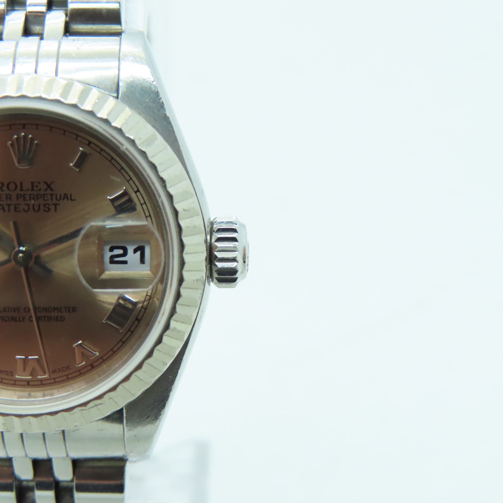 ROLEX Datejust不鏽鋼手錶自動機芯金色