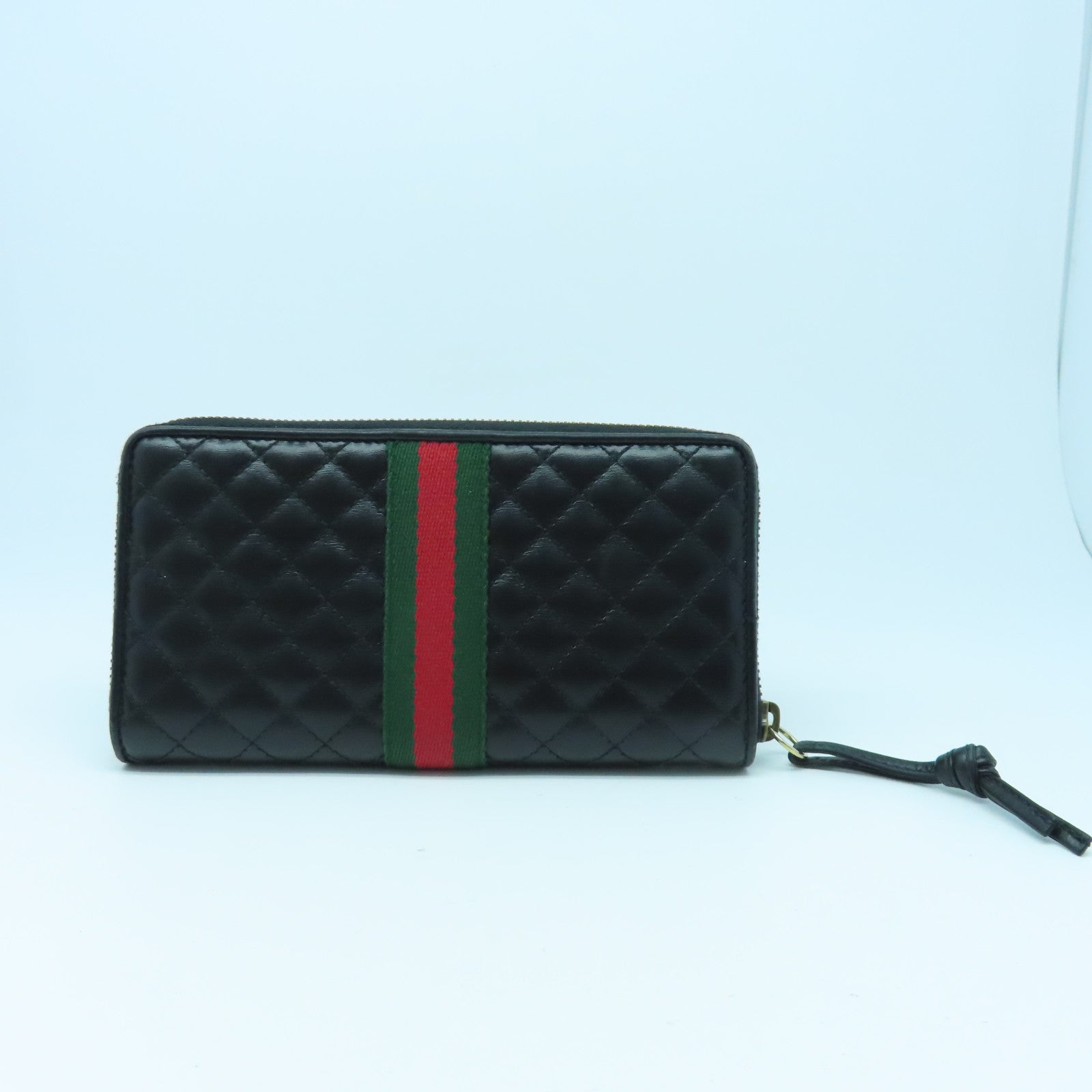 GUCCI cowhide leather Long Wallet long wallet black