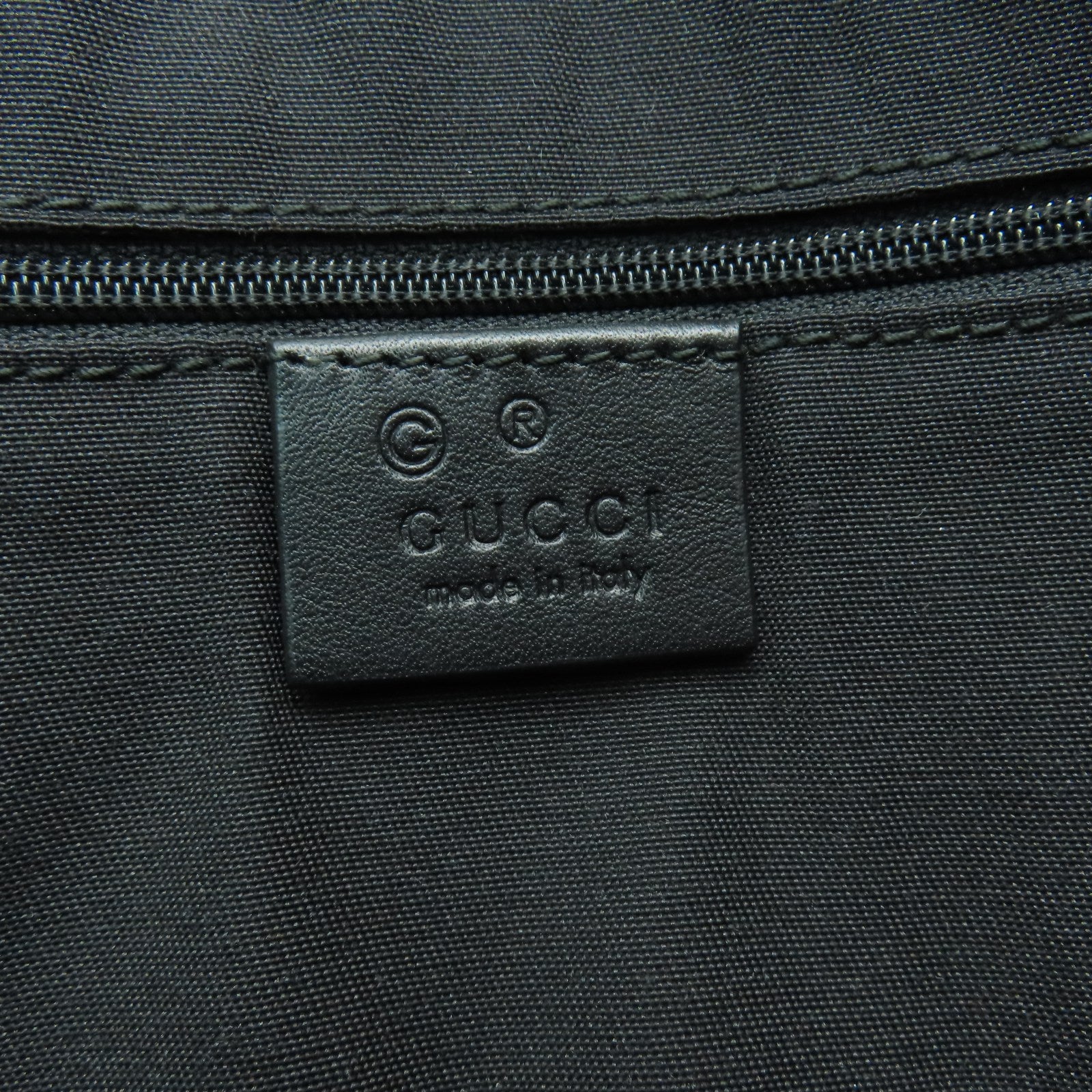 GUCCI 牛皮皮革2 Way Shoulder金扣/銀扣手挽肩背兩用袋黑色