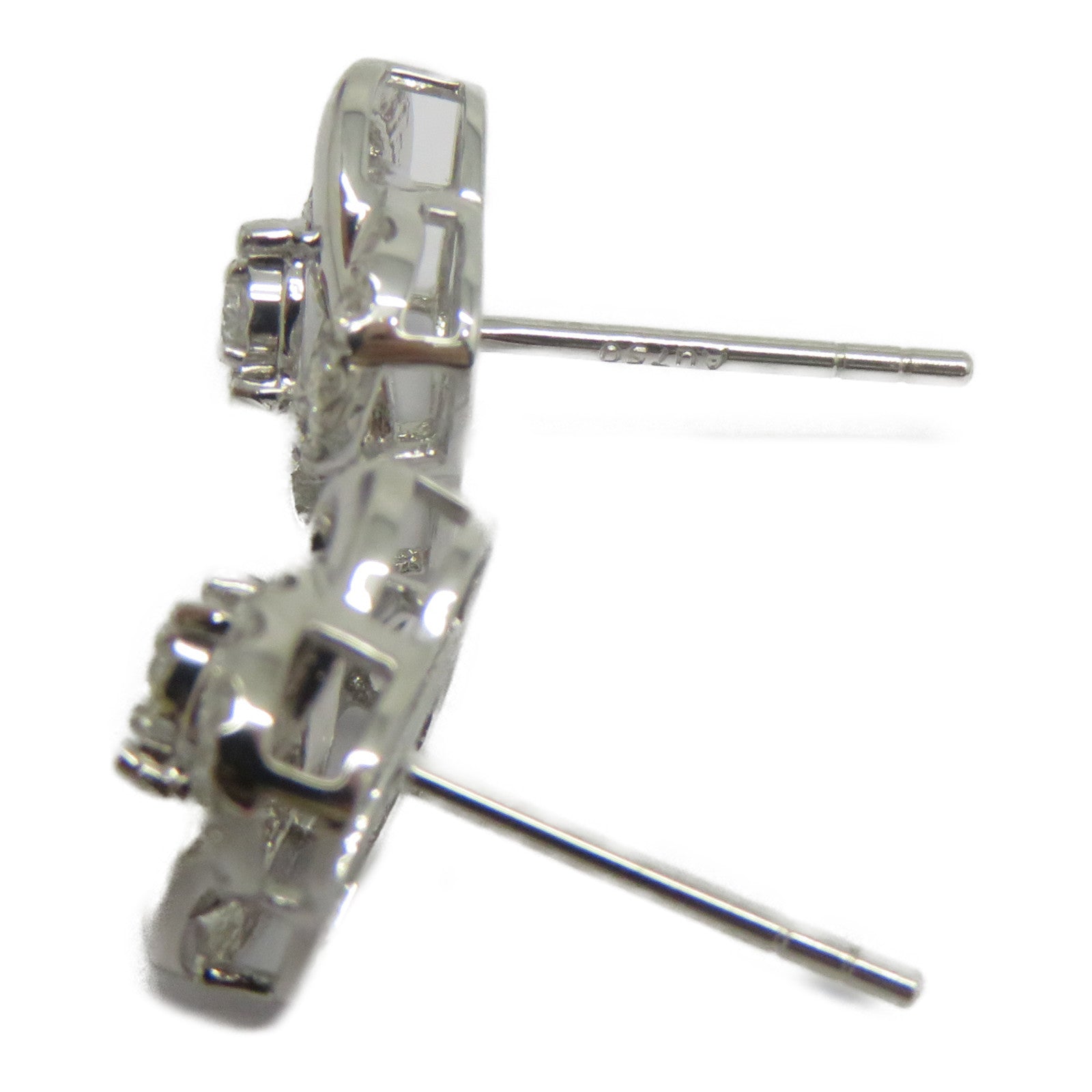 JEWELRY 18K白金Diamond Earrings 0.082ct/0.266ct鑽石耳環