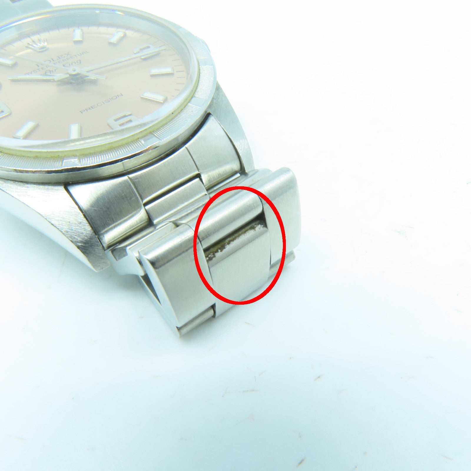 ROLEX Air king Stainless Steel Watch Automatic Movement Pink