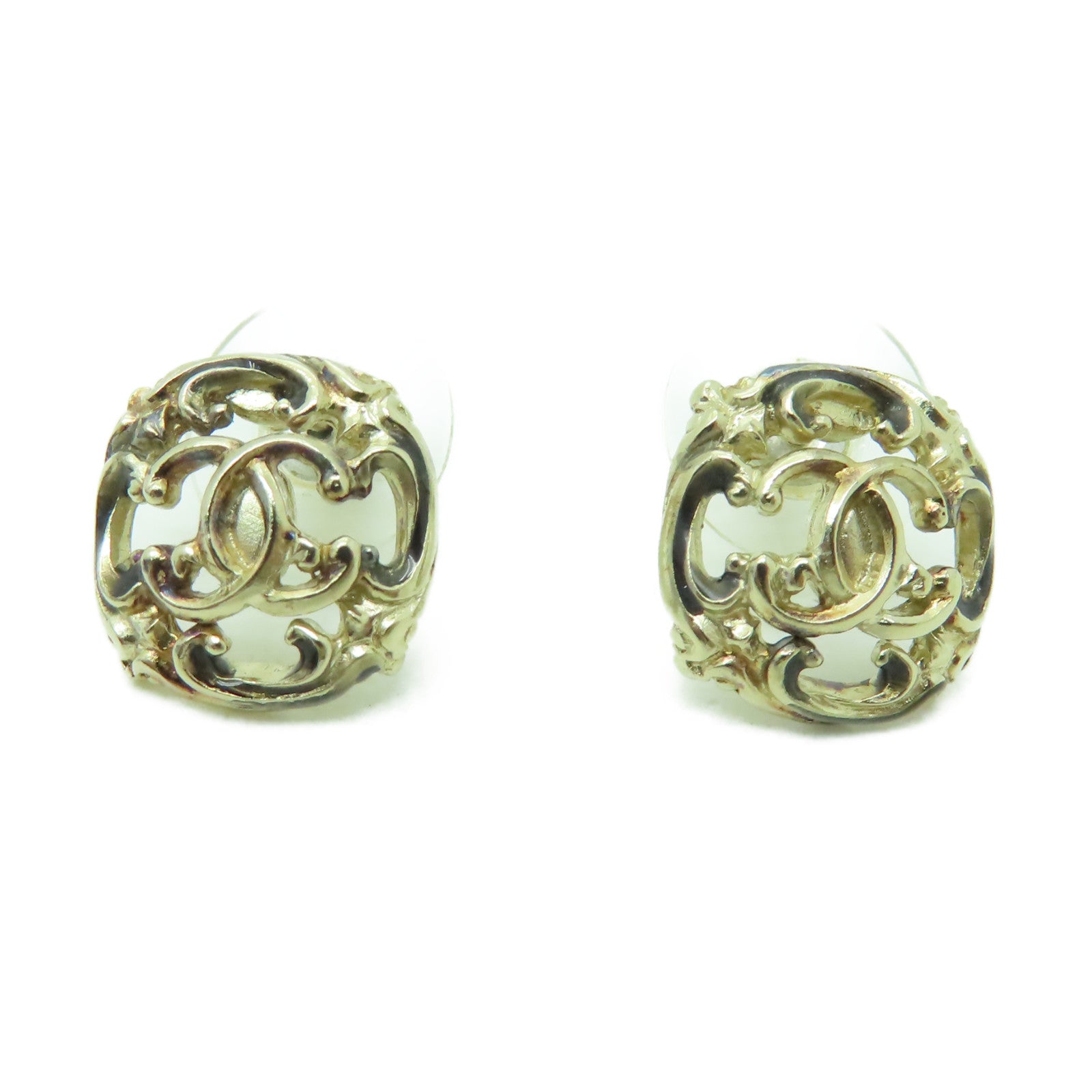CHANEL 金屬Earrings耳環金色