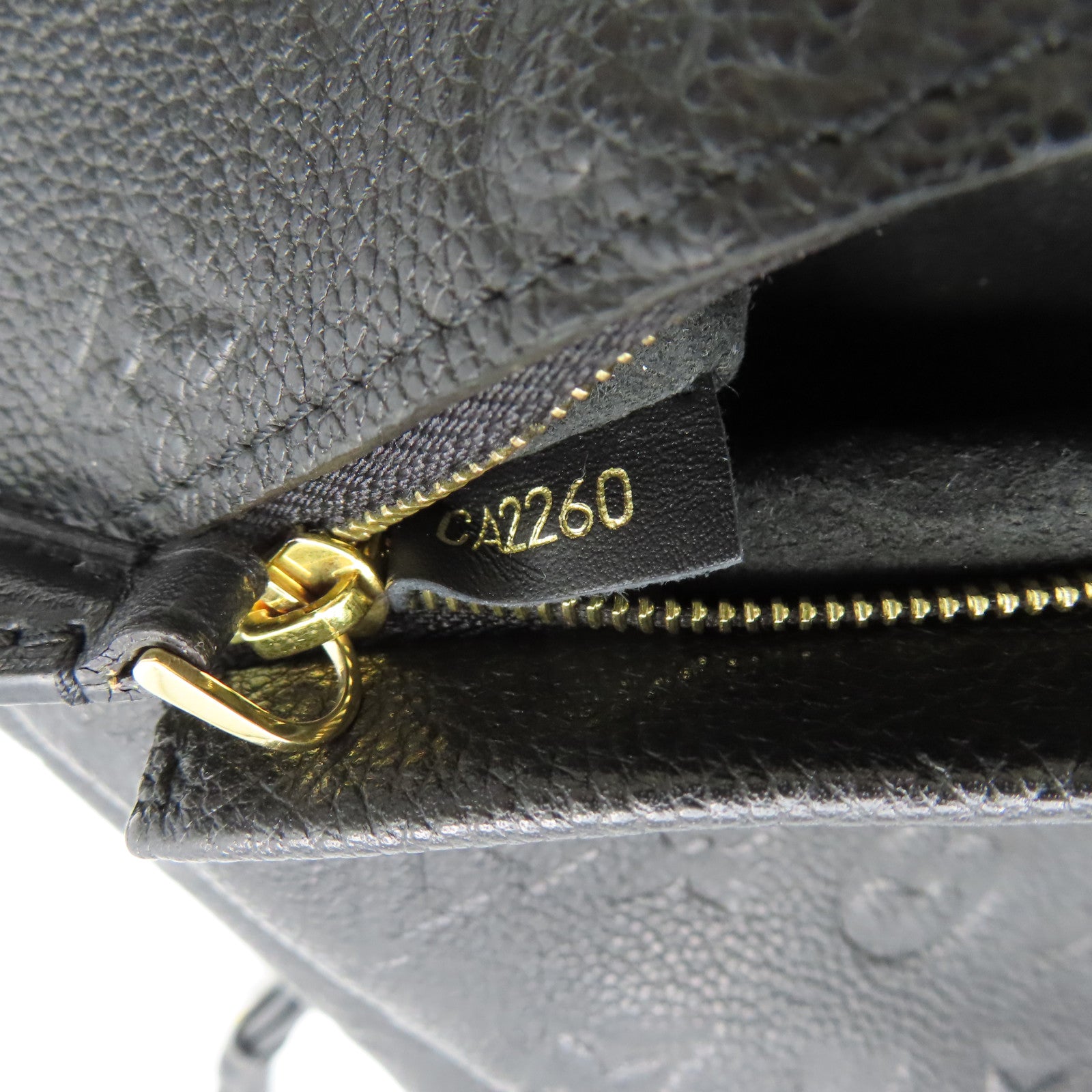 LOUIS VUITTON Monogram Empreinte Montsouris Backpack金扣背包黑色