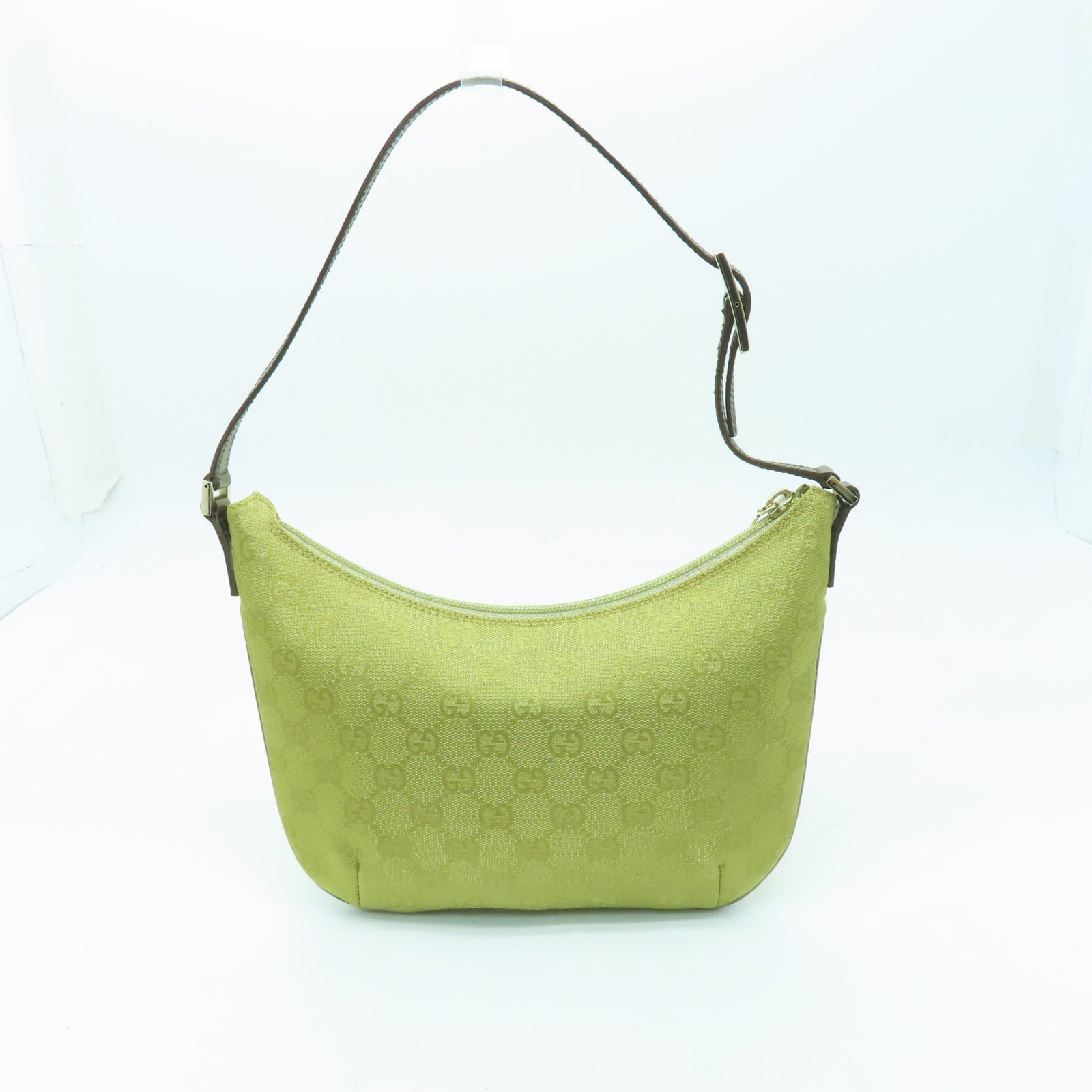 GUCCI 帆布Shoulder Bag金扣肩背袋金色