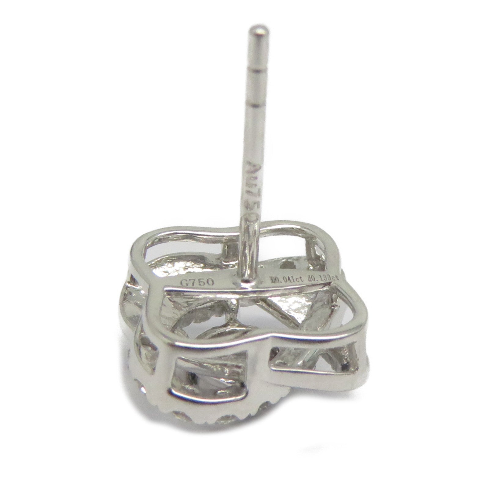 JEWELRY 18K白金Diamond Earrings 0.082ct/0.266ct鑽石耳環