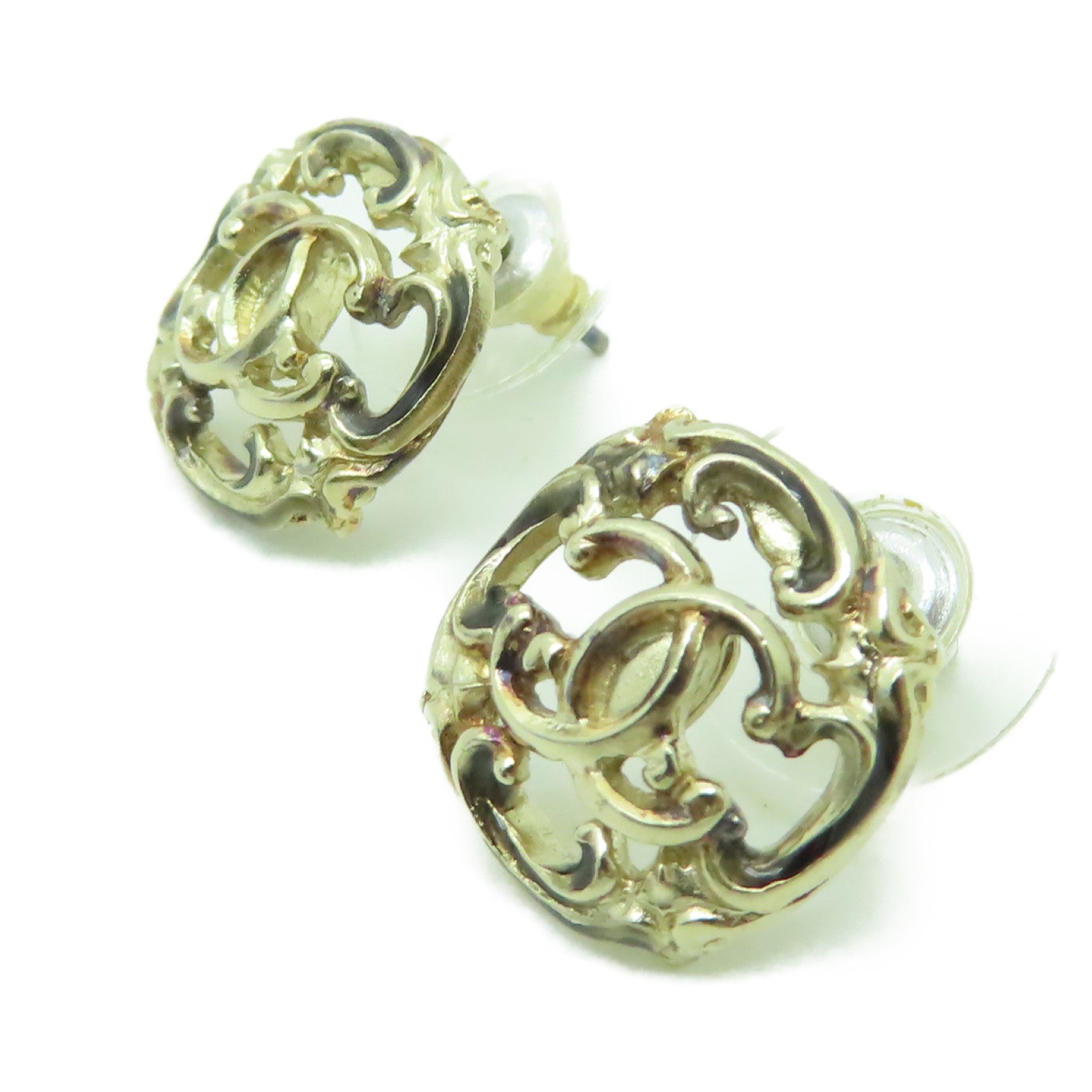 CHANEL 金屬Earrings耳環金色