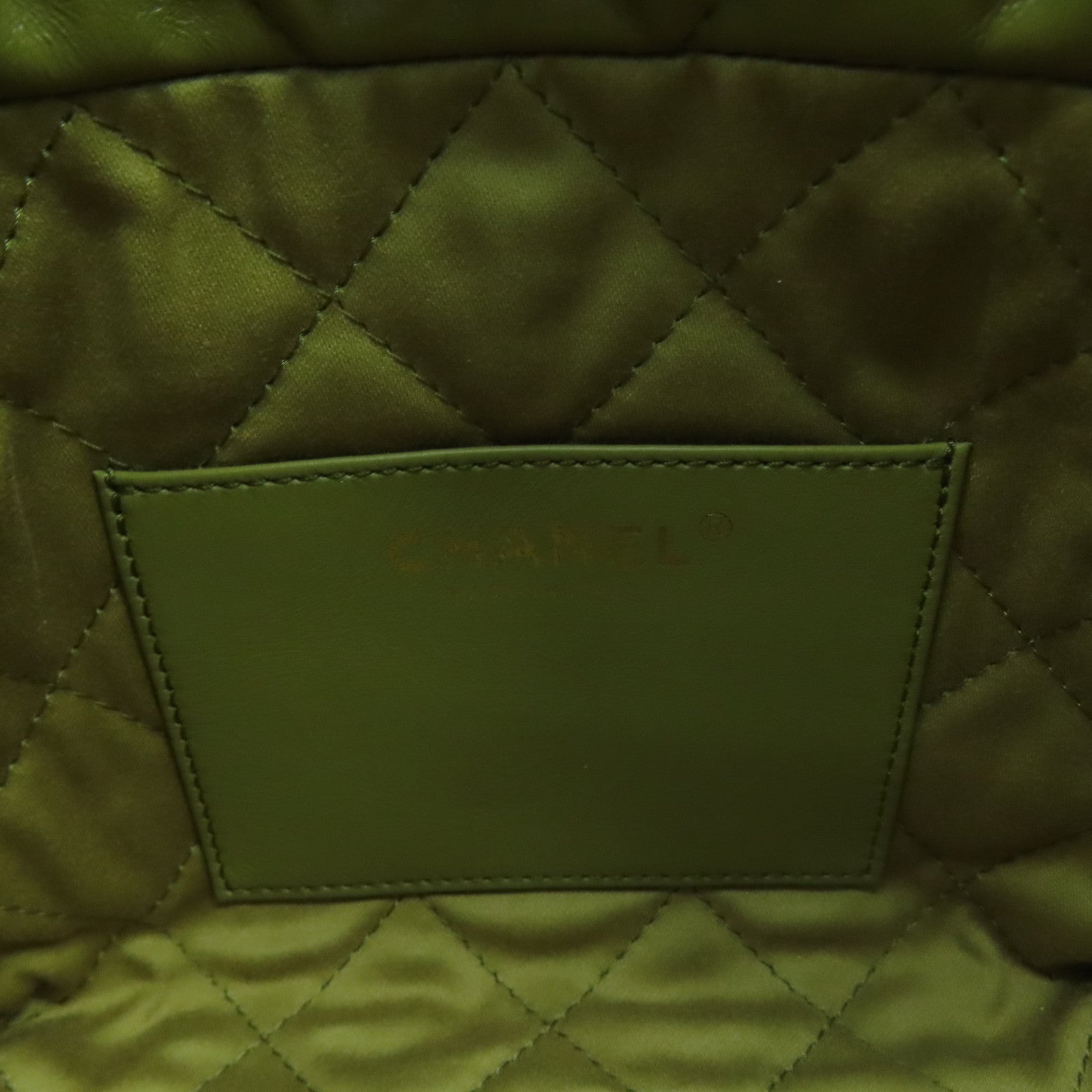 CHANEL 【激減優惠】牛皮皮革Chain Shoulder金扣鏈帶肩背袋綠色