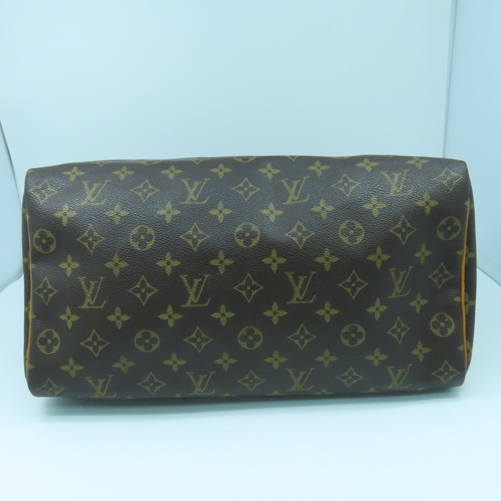 LOUIS VUITTON Monogram Speedy 35金扣手挽袋啡色